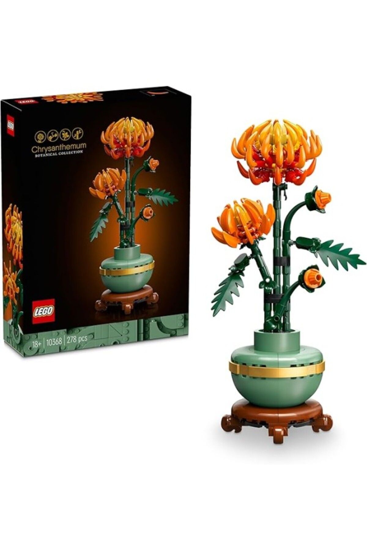 ShopZum Icons Krizantem 10368 - Yetişkinler Dekoratif Kasımpatı Çiçeği Yapım Seti (278 Parça)