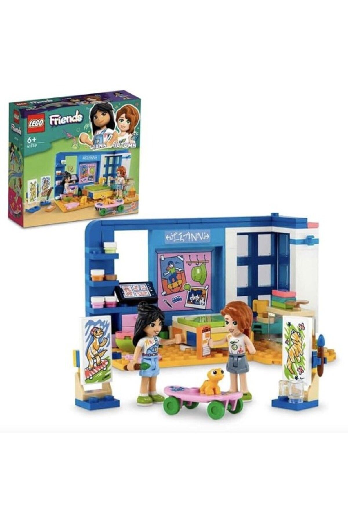 ShopZum Lego® Friends Liann'Nın Odası 41739-6 Yaş Ve Üzeri Çocuklar 2 Mini Bebek İçeren Yaratıcı
