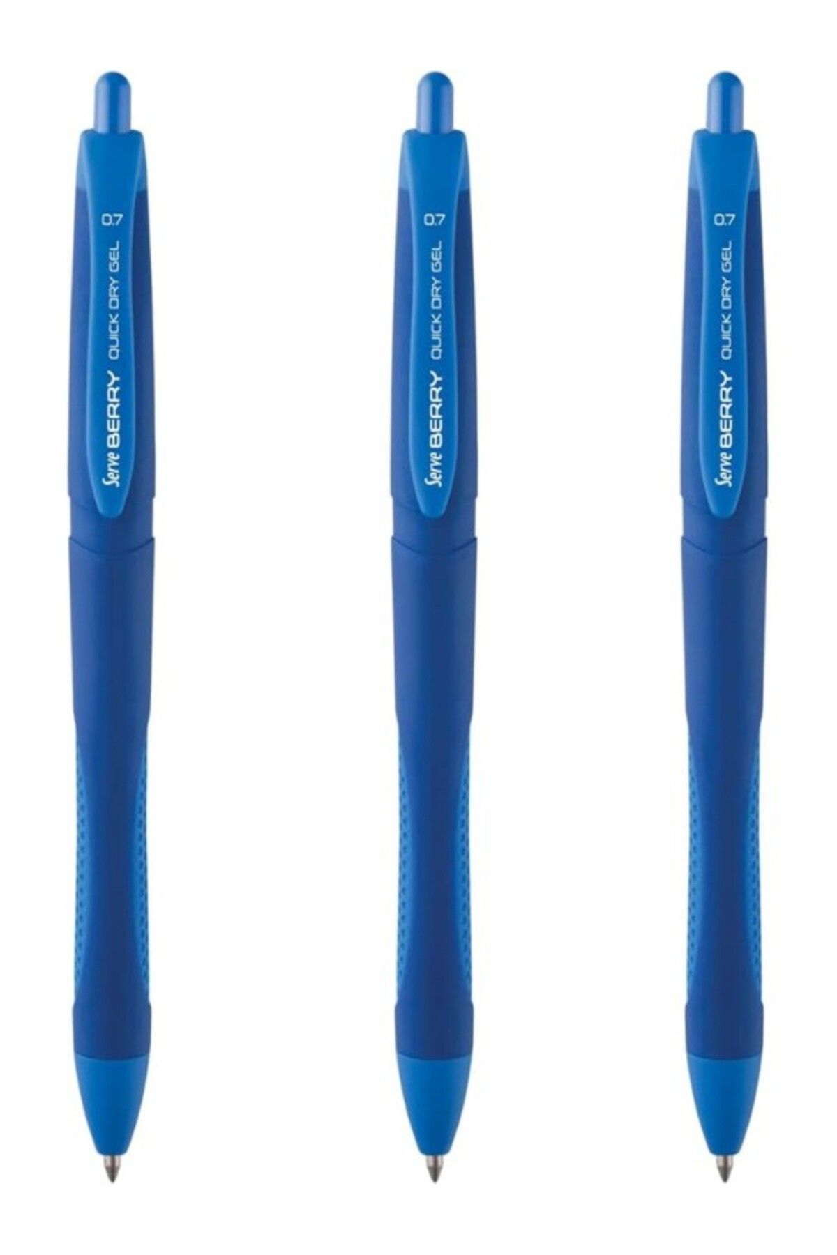 ShopZum Jel Kalem Berry 07 Koyu Mavi 3lü Set
