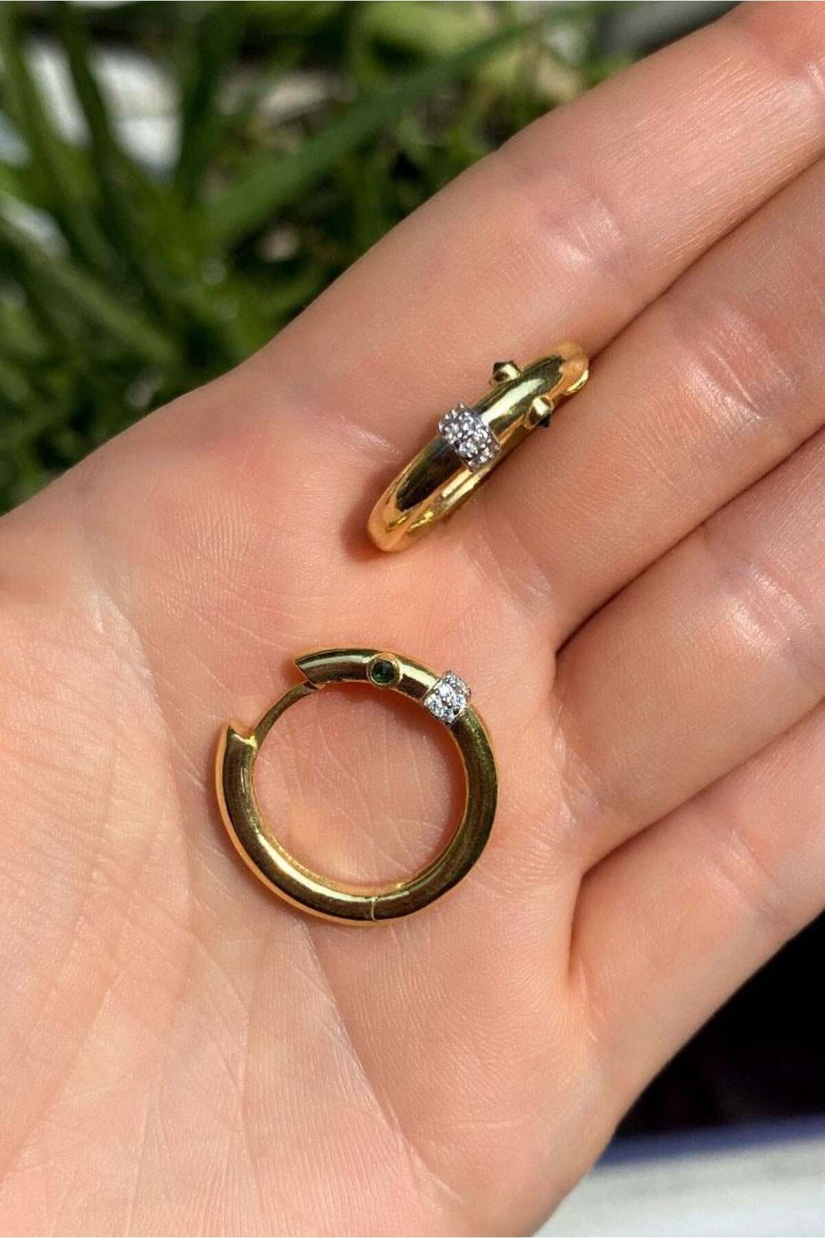 Spossy Silver Jewelry Büyük Boy Serenay Halka Küpe