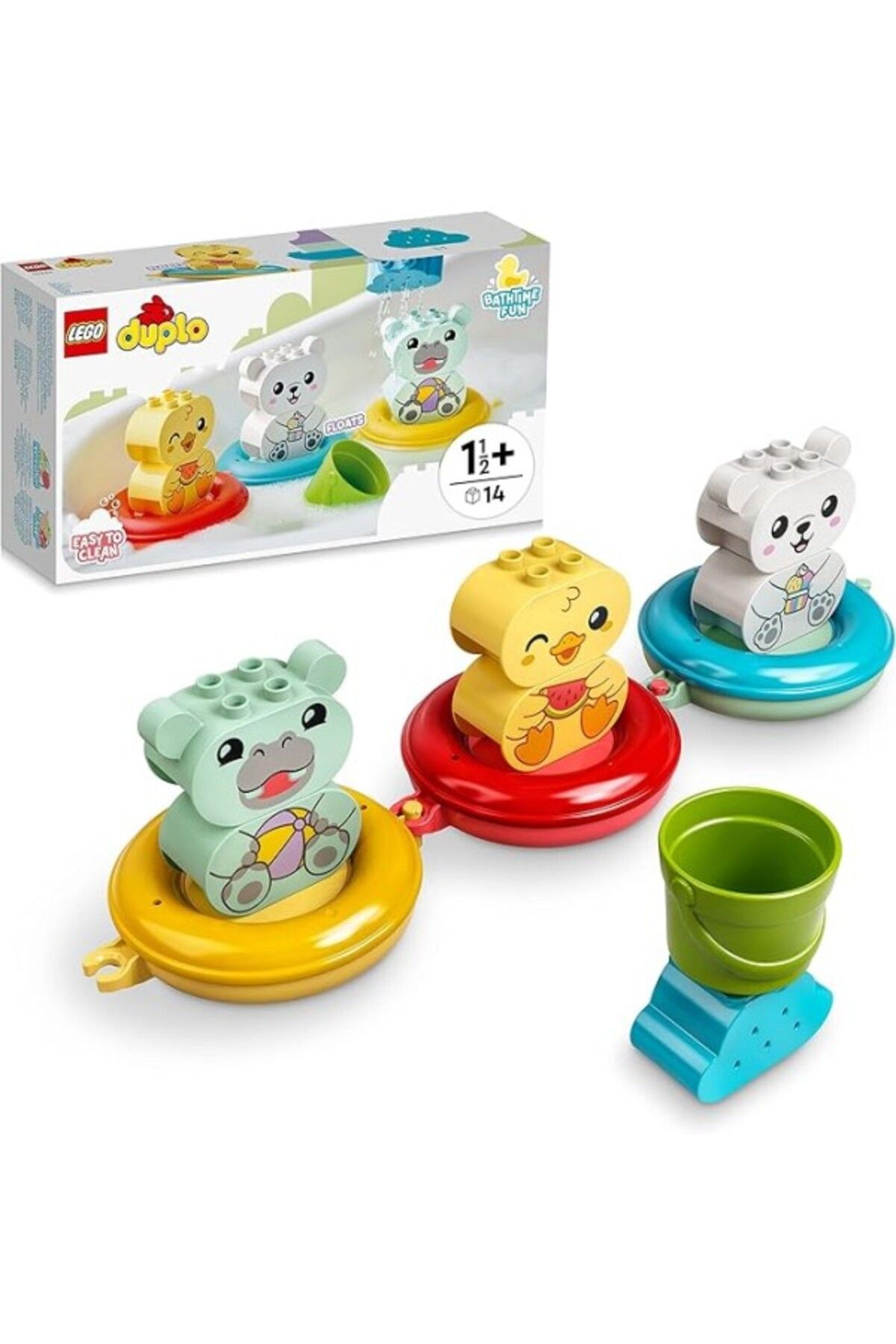 ShopZum Lego® Duplo® İlk Banyo Zamanı Eğlencesi: Yüzen Hayvan Treni 10965-18 Ay Ve Üzeri Okul Öncesi Yaştak