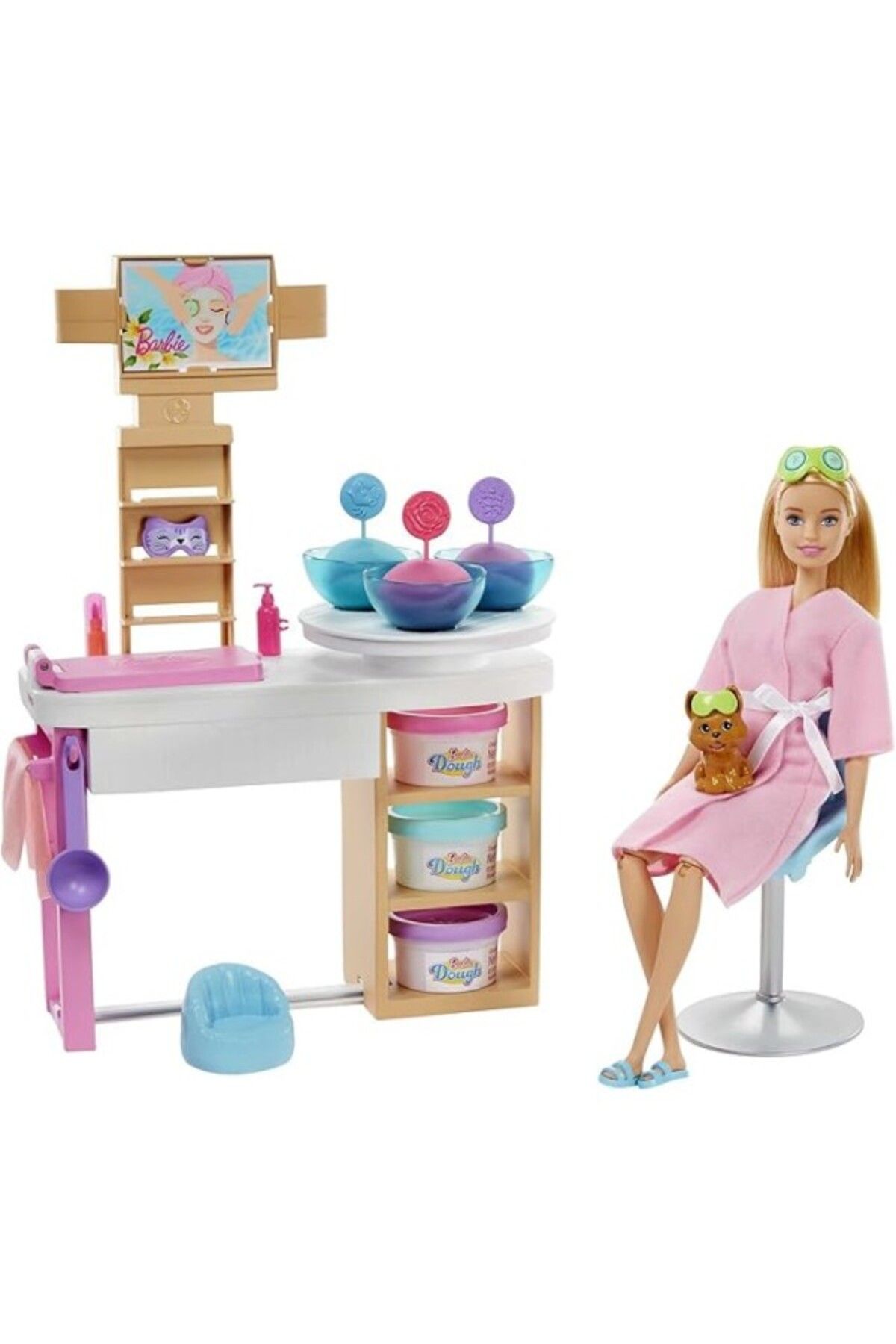 ShopZum Barbie'Nin Yüz Bakımı Oyun Seti Barbie'Nin Yüz Bakımı Oyun Seti, Aksesurlar, Sevimli Köpekçik İle