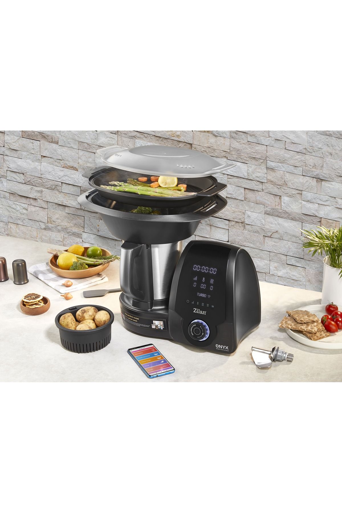 Zilan-Zln9334 Multifunctional Food Processor, 1700w, 3.3l Capacity, 30 Functions, Mobile Application 6