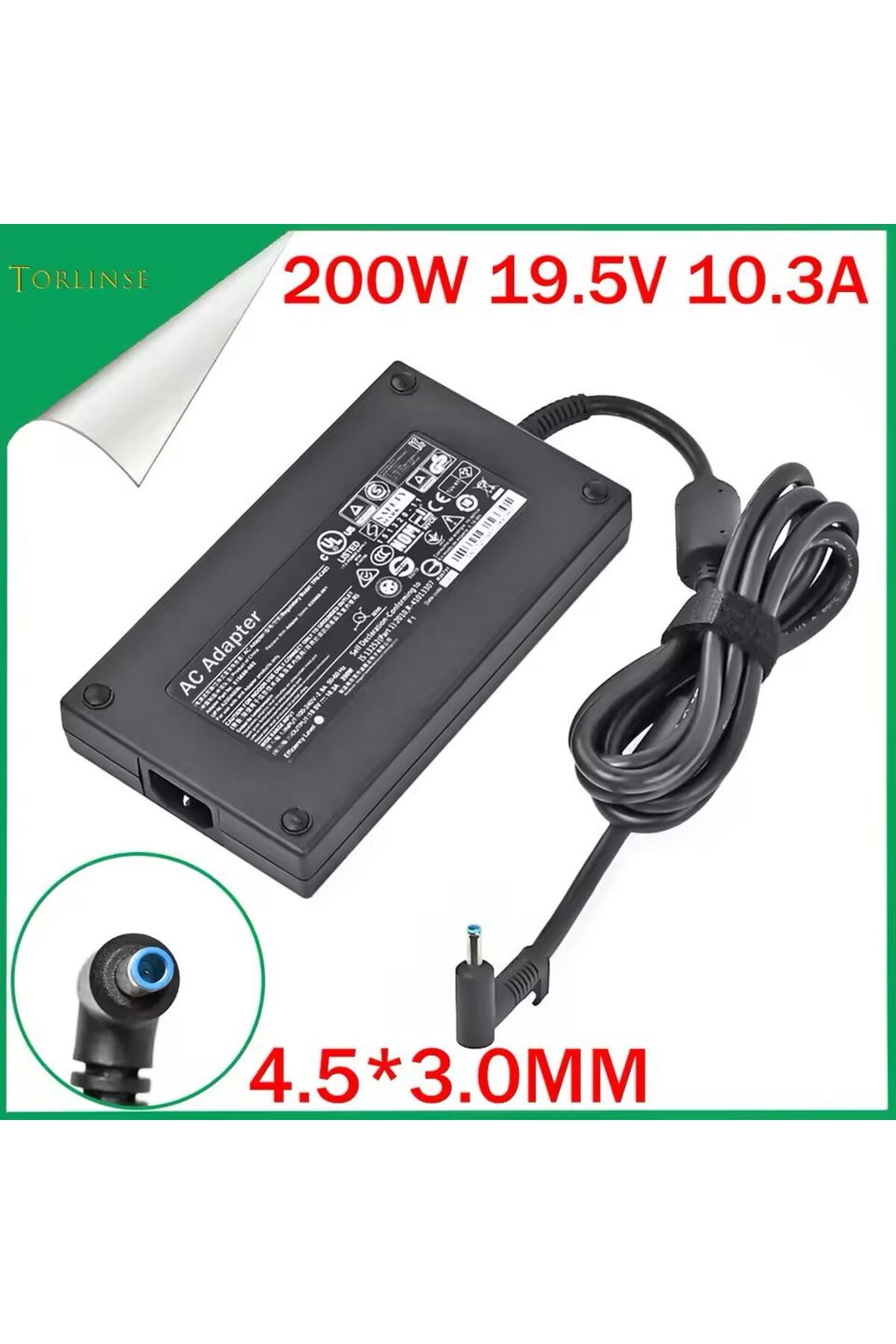 Bluesery Hp Compaq 19.5V 10.3A 200W Uyumlu Notebook Adaptör Şarj Cihazı