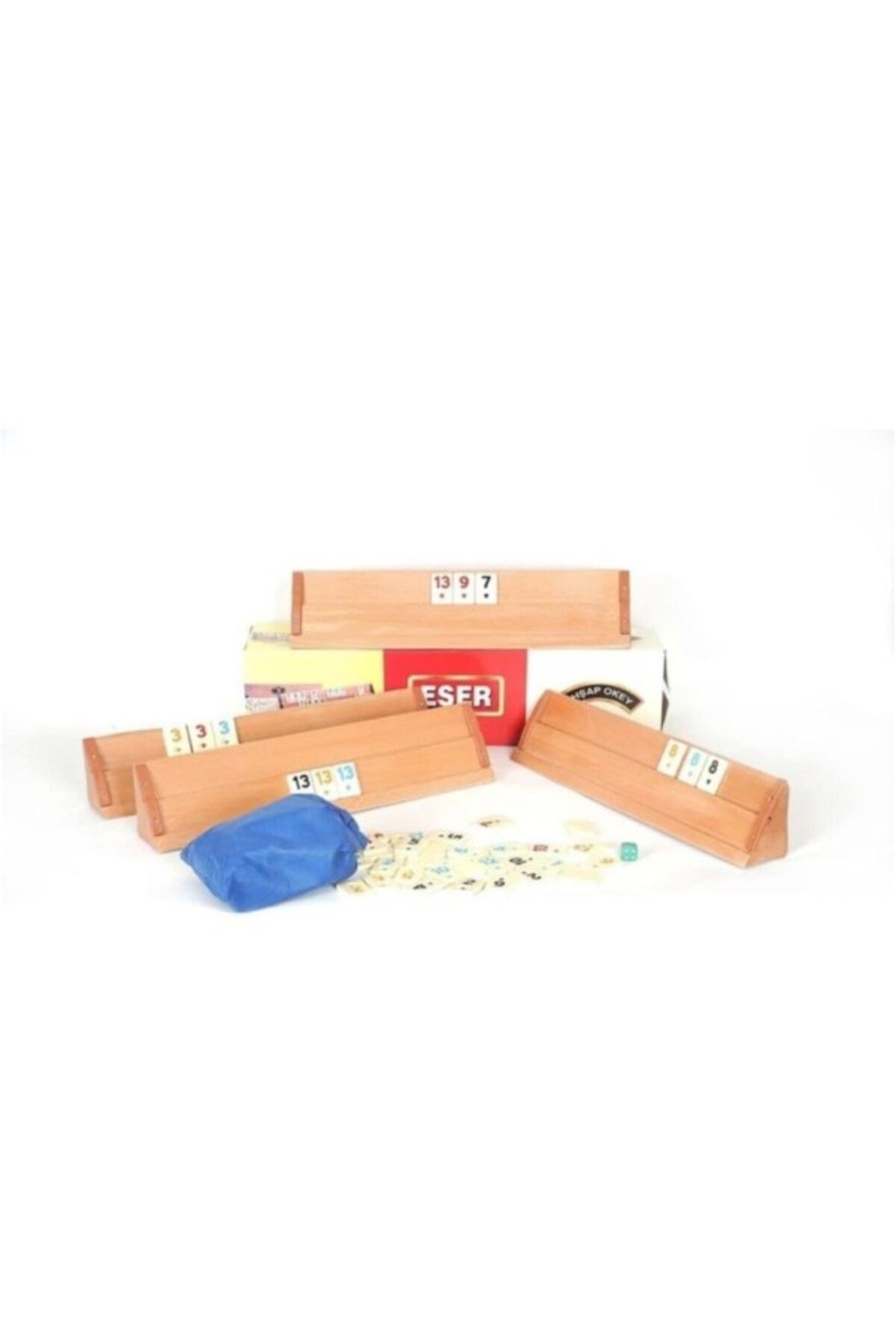 ShopZum Mobee Okey Eser Ağaç Okey Büyük