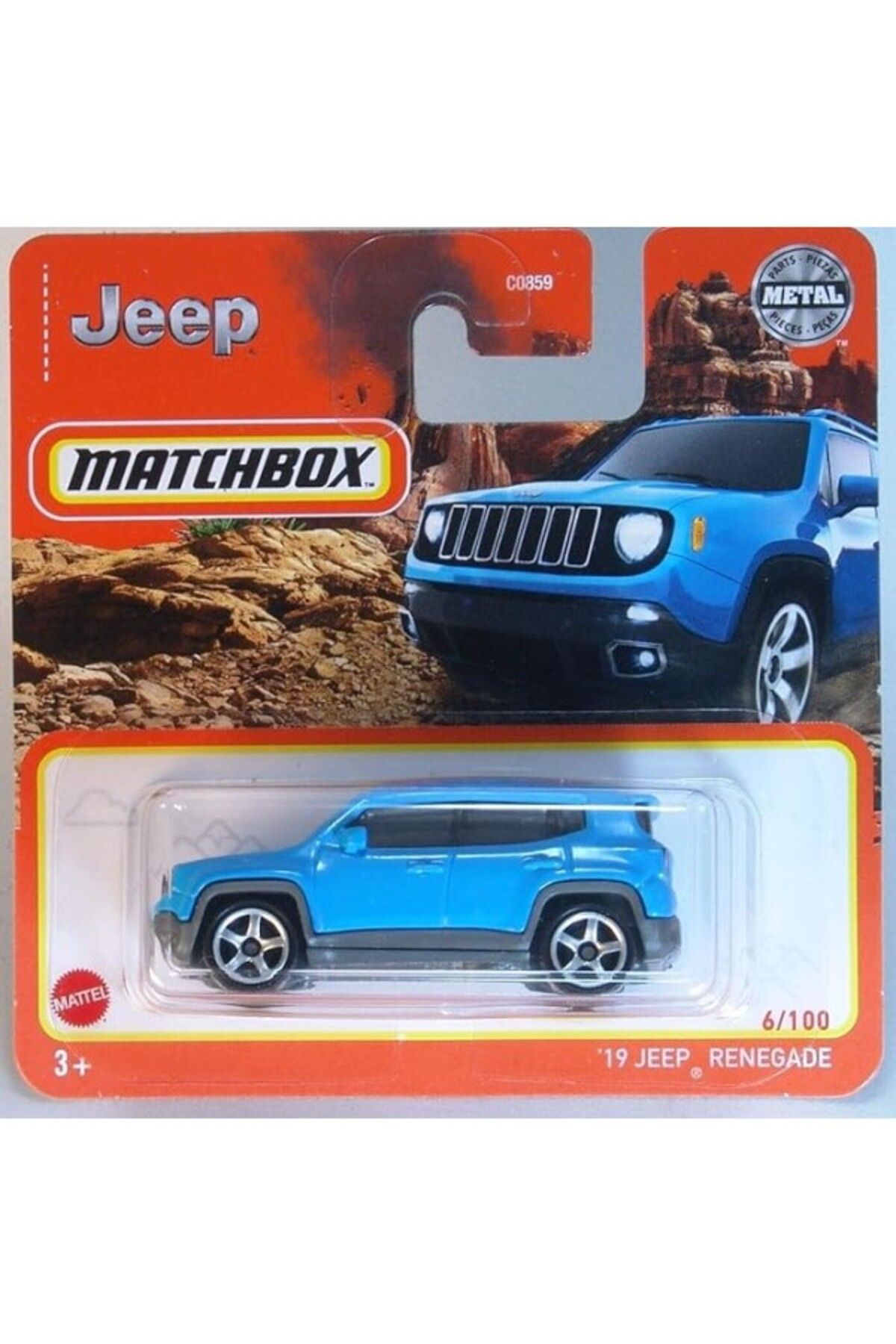 ShopZum 2022 Kibrit Kutusu '19 Jeep Renegade Mavi 6/100 (Kısa Kart) Hfr72