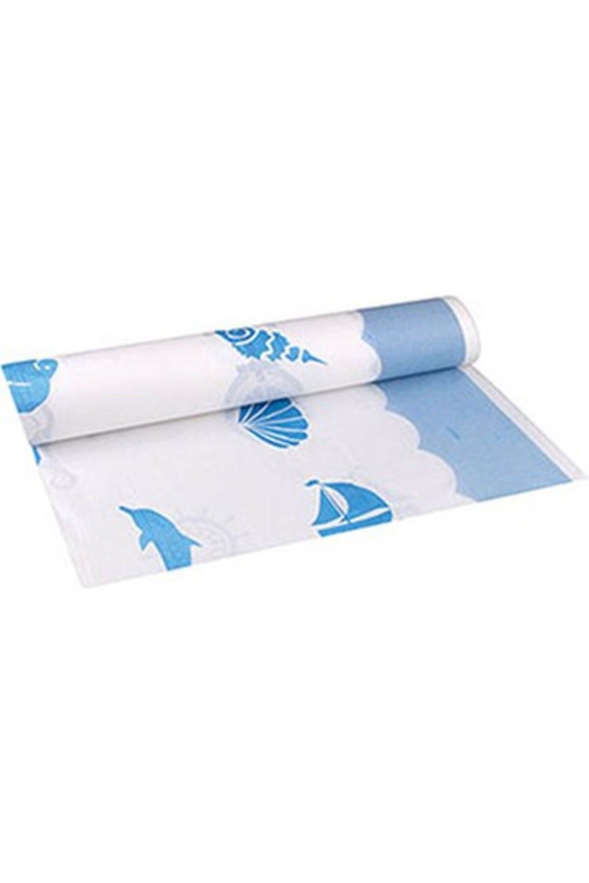 KOLİTÜRK 100x150 Masa Örtüsü Deni̇z Desenli̇ Roll-up Rulo 16 Yaprak Koli̇ İçi̇ 20 Adet