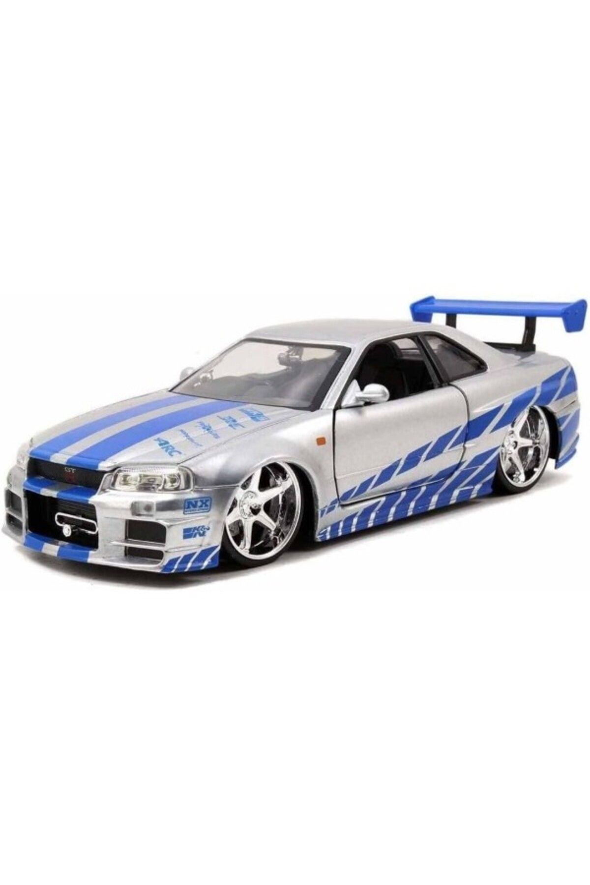 ShopZum Jada Toys, Inc. 253203044 Fast E Furious 2002 Nissan Skyl Aksesuarı, Mavi