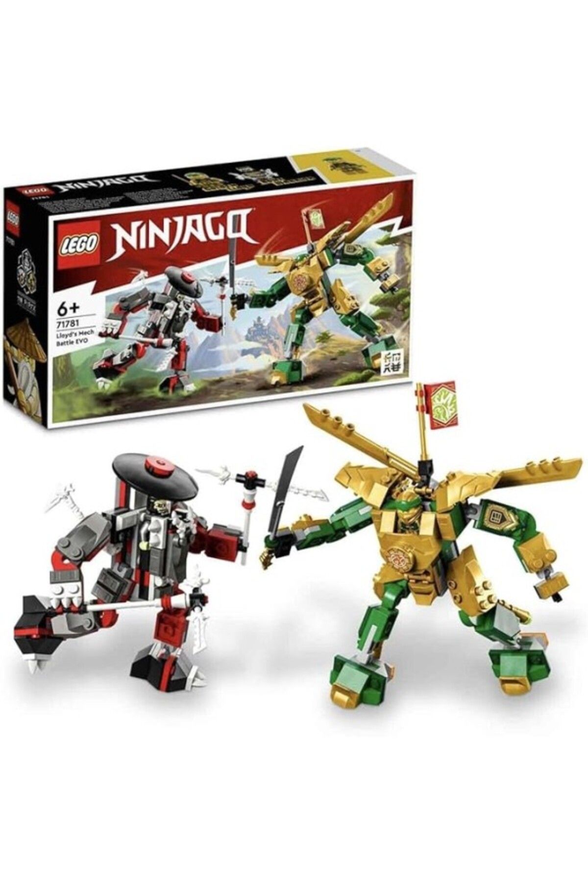 ShopZum Lego® Ninjago® Lloyd’Un Robot Savaşı Evo 71781-6 Yaş Ve Üzeri Çocuklar Için Altın Lloyd Ve Kemik