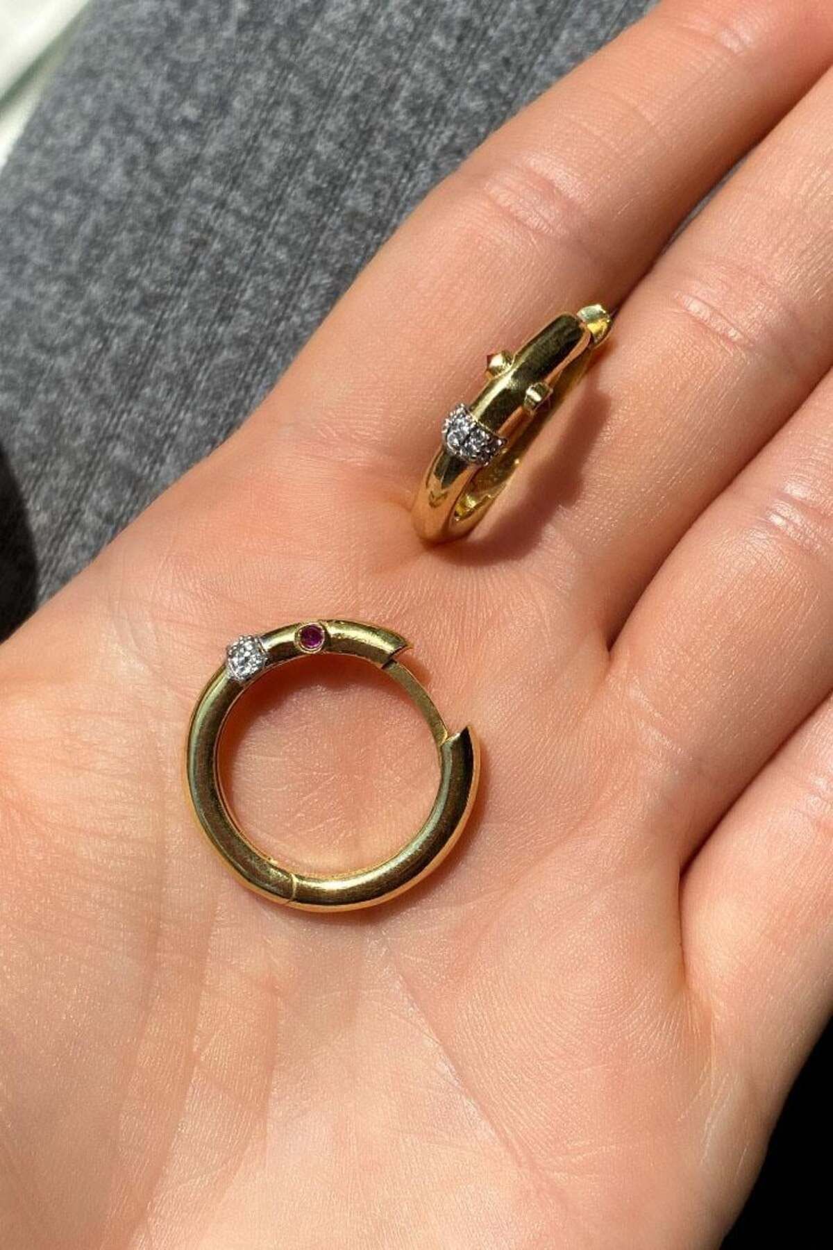 Spossy Silver Jewelry Büyük Boy Serenay Halka Küpe