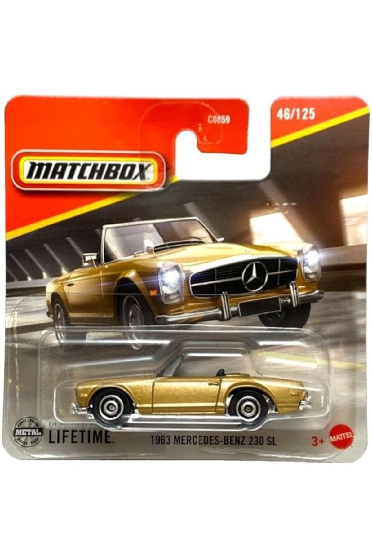 ShopZum C0859 1:64 Tekli Arabalar 1963 Mercedes-Benz 230 Sl Jbr79