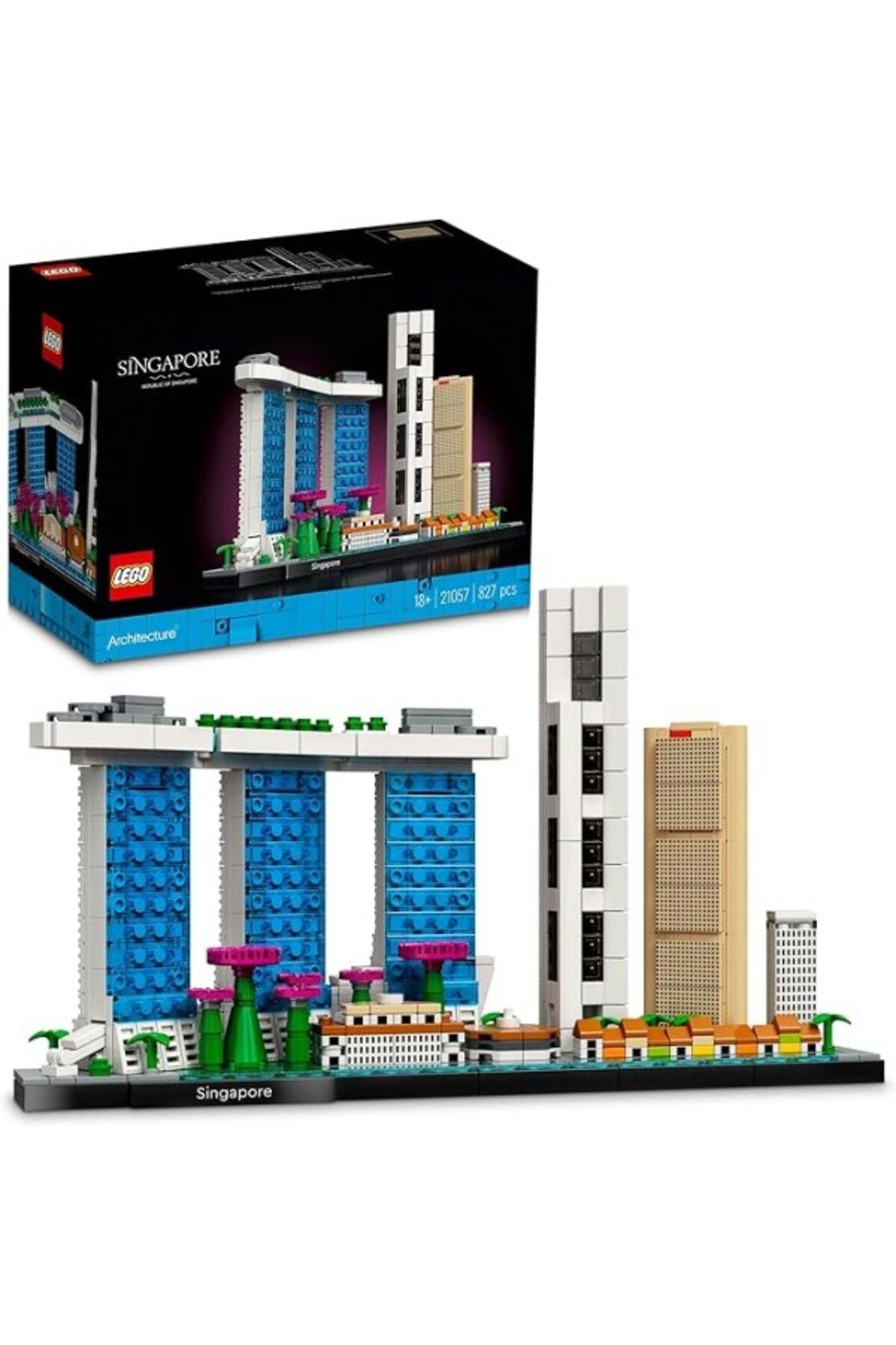 ShopZum Lego® Architecture Şehir Yapıları Koleksiyonu: Singapur 21057 - Yetişkinler Koleksiyonluk