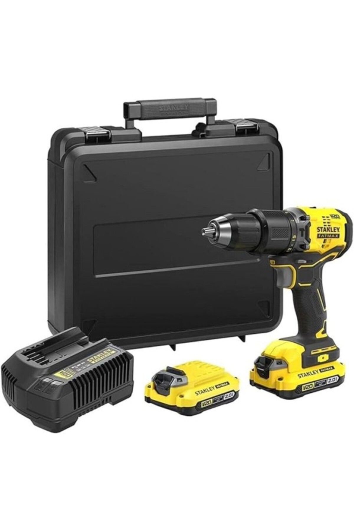 ShopZum Sbd715D2K-Tr 18V 2.0Ah V20 Li-Ion Çift Akülü Kömürsüz Darbeli Matkap Standart