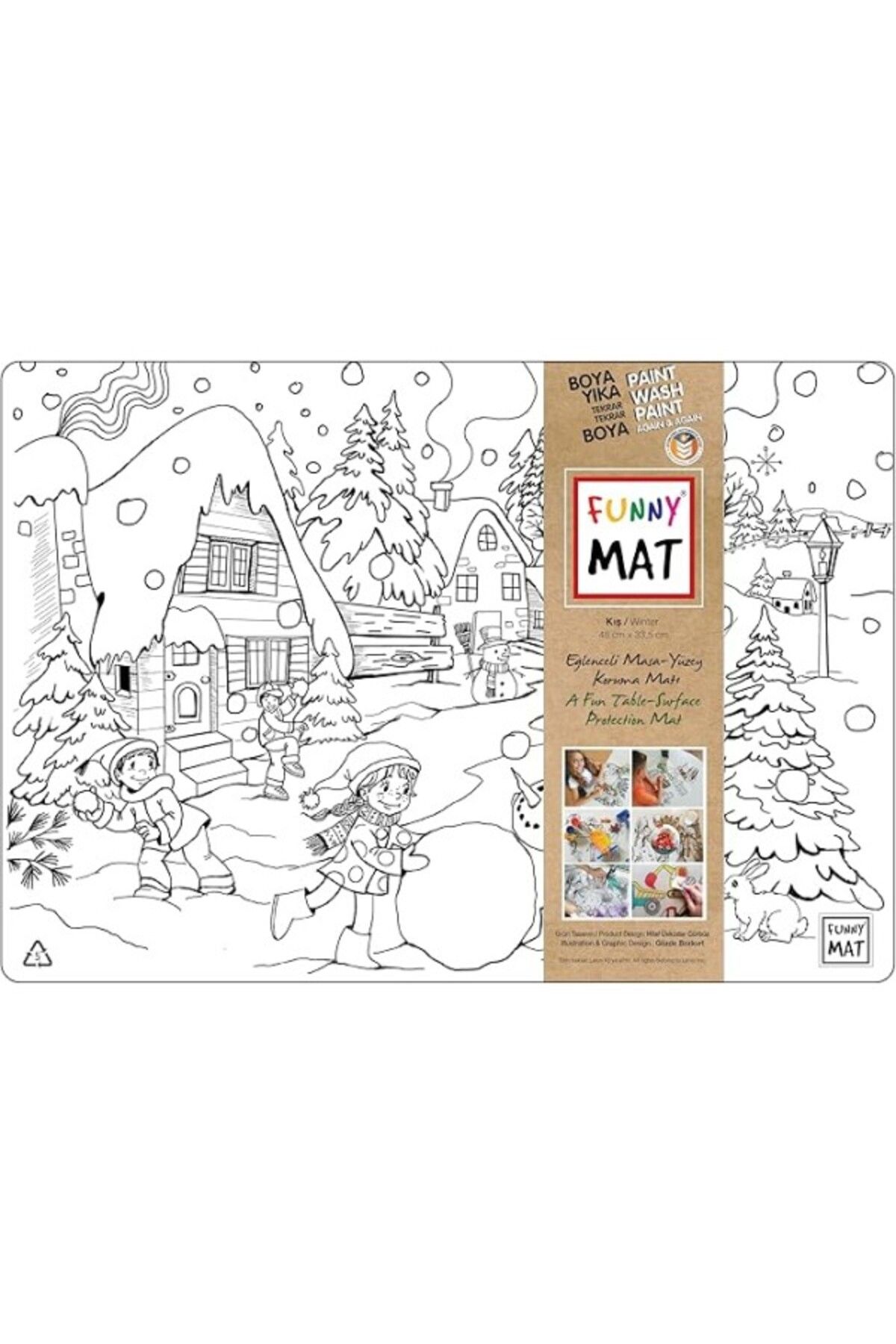 ShopZum Akademi Funny Mat - Kış (%95 Geri Dönüşümlü) - Yeni