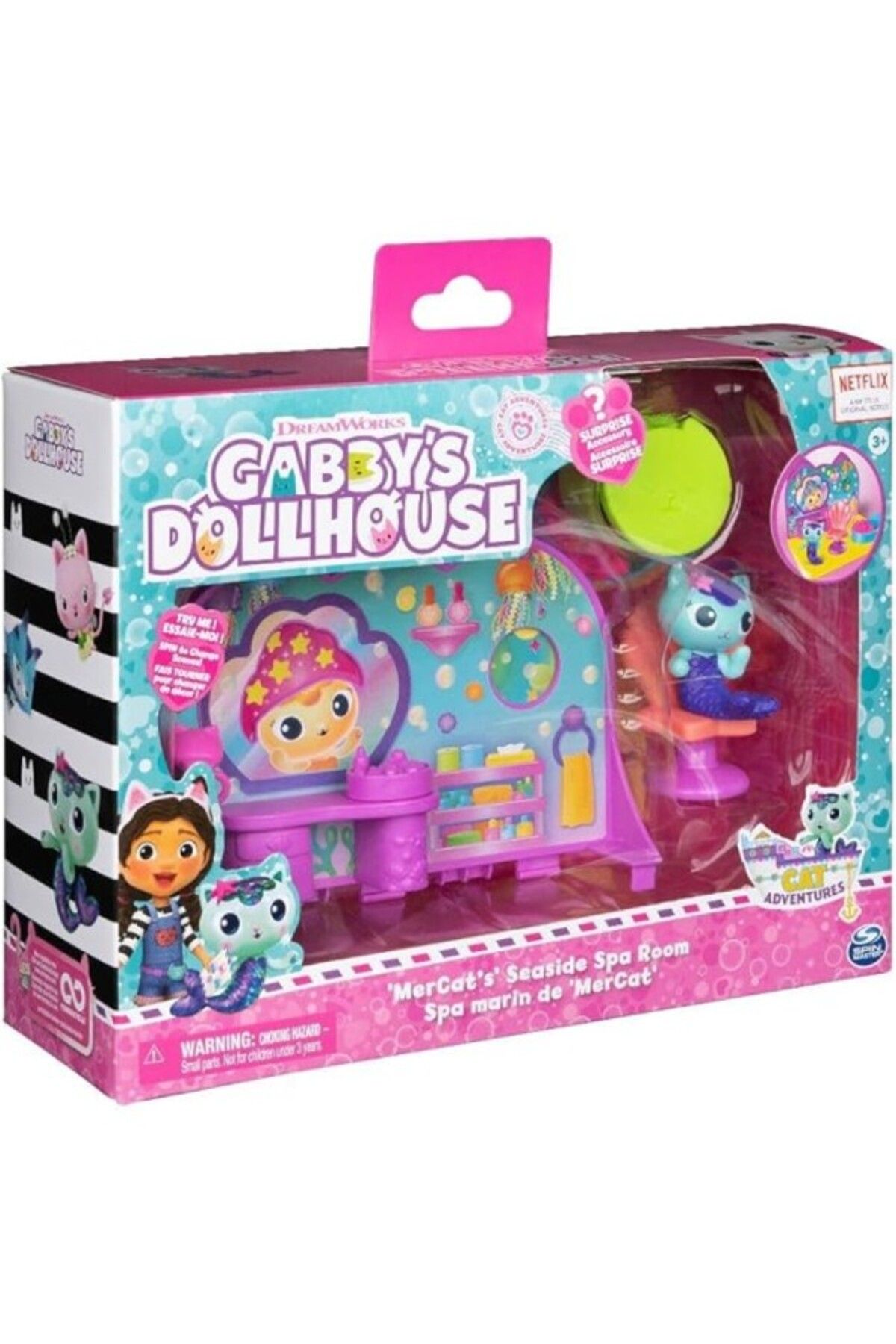 ShopZum Gabby'S Dollhouse Deluxe Room Oyun Seti, Deniz Kedicikleri, Mobilya Parçaları Ve Tematik Akses