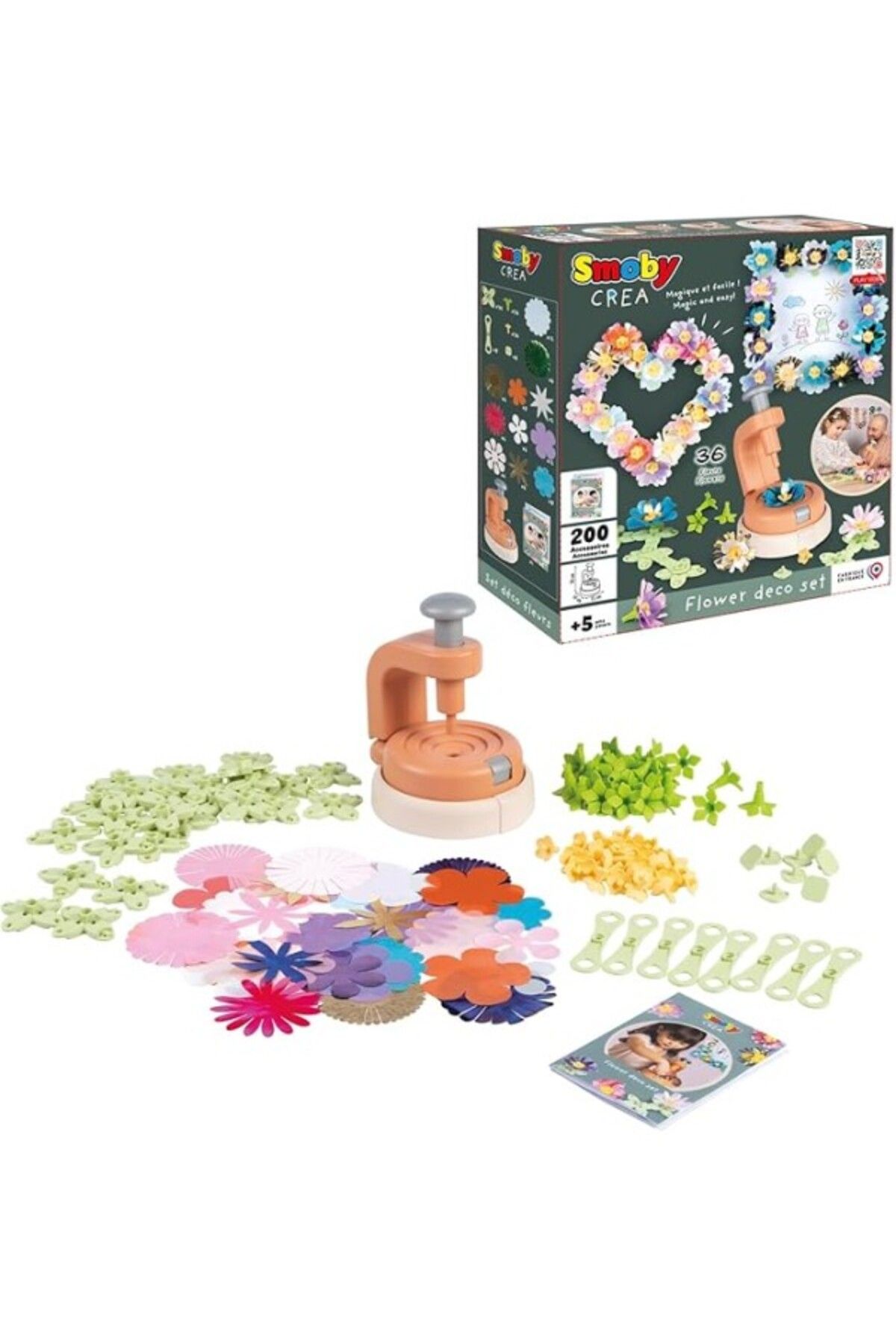 ShopZum Smoby, 350410, Çiçek Dekorasyon Eğlencesi, Özel Kumaş Tasarım, Çeşitli Çiçek Tasarımları Yapabilme