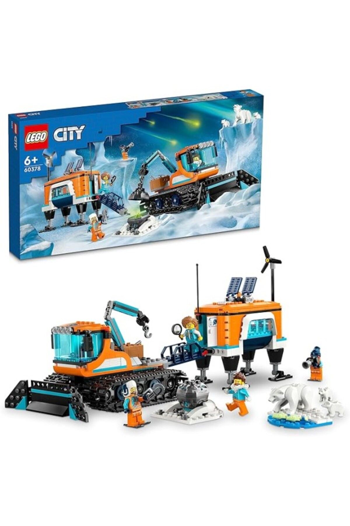 ShopZum Lego City Kutup Keşif Kamyonu Ve Mobil Laboratuvarı 60378-9 Yaş Ve Üzeri Çocuklar Için Yaratıcı