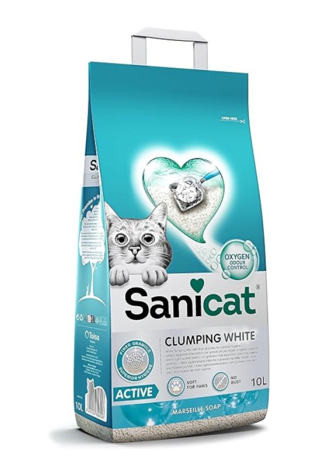 ShopZum Active Marsilya Sabunlu Topaklanan Kedi Kumu 10l