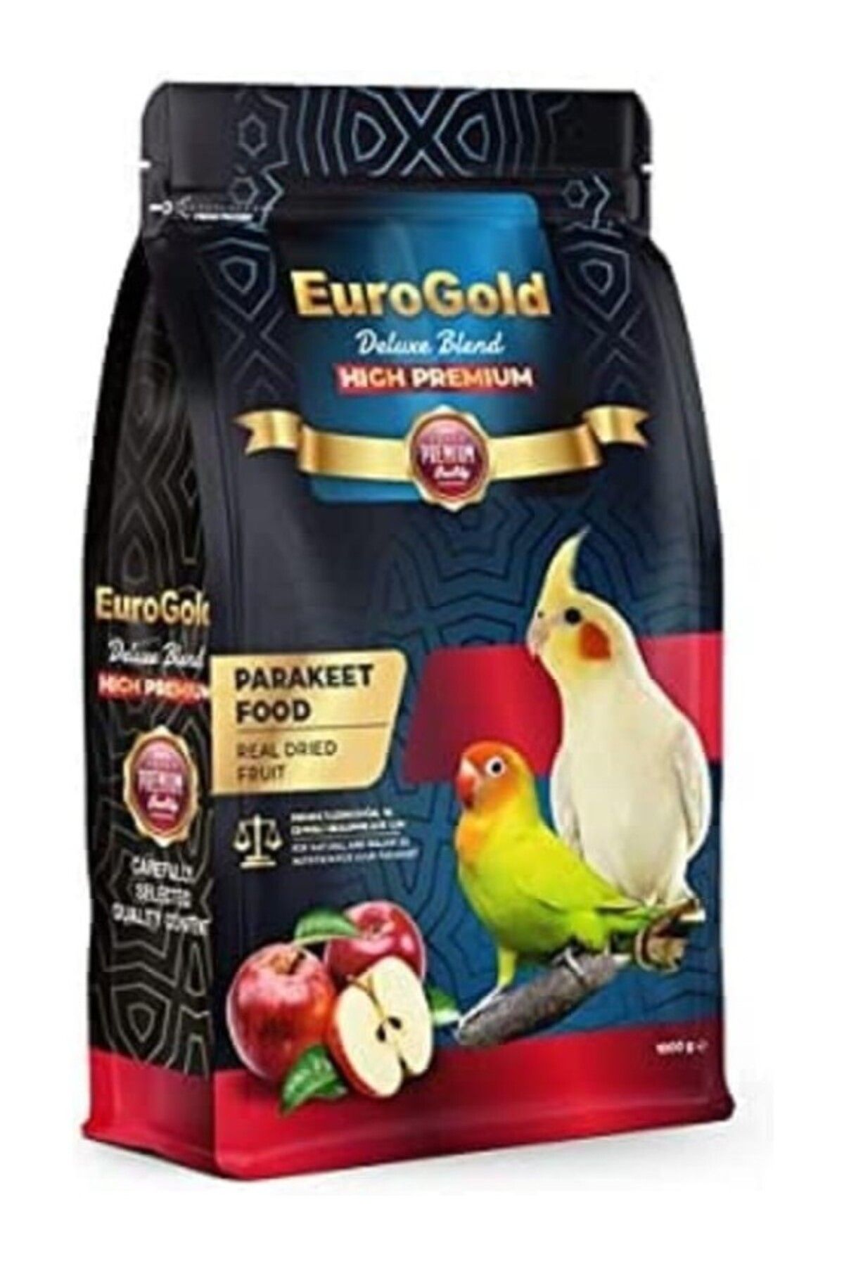 ShopZum Blend Gerçek Elmalı Premium Paraket Kuşu Yemi, 1 Kg