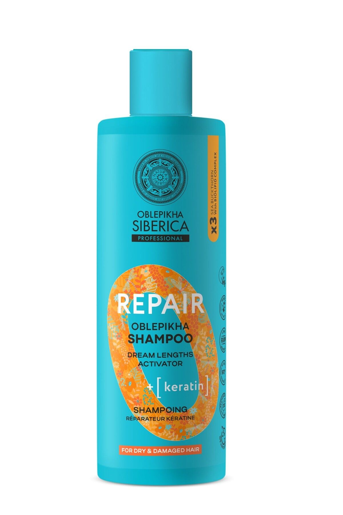 Natura Siberica OS O Repair Oblepikha Şampuan 400 ml – Kuru ve yıpranmış saçlar için onarıcı bakım
