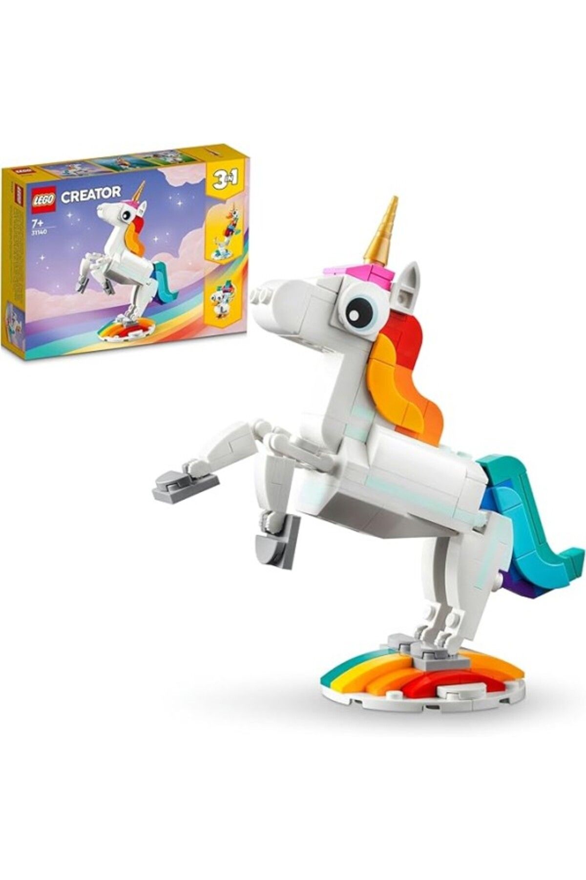 ShopZum Lego Creator Sihirli Tek Boynuzlu At 31140-7 Yaş Ve Üzeri Çocuklar İçin Tek Boynuzlu At, Denizatı V
