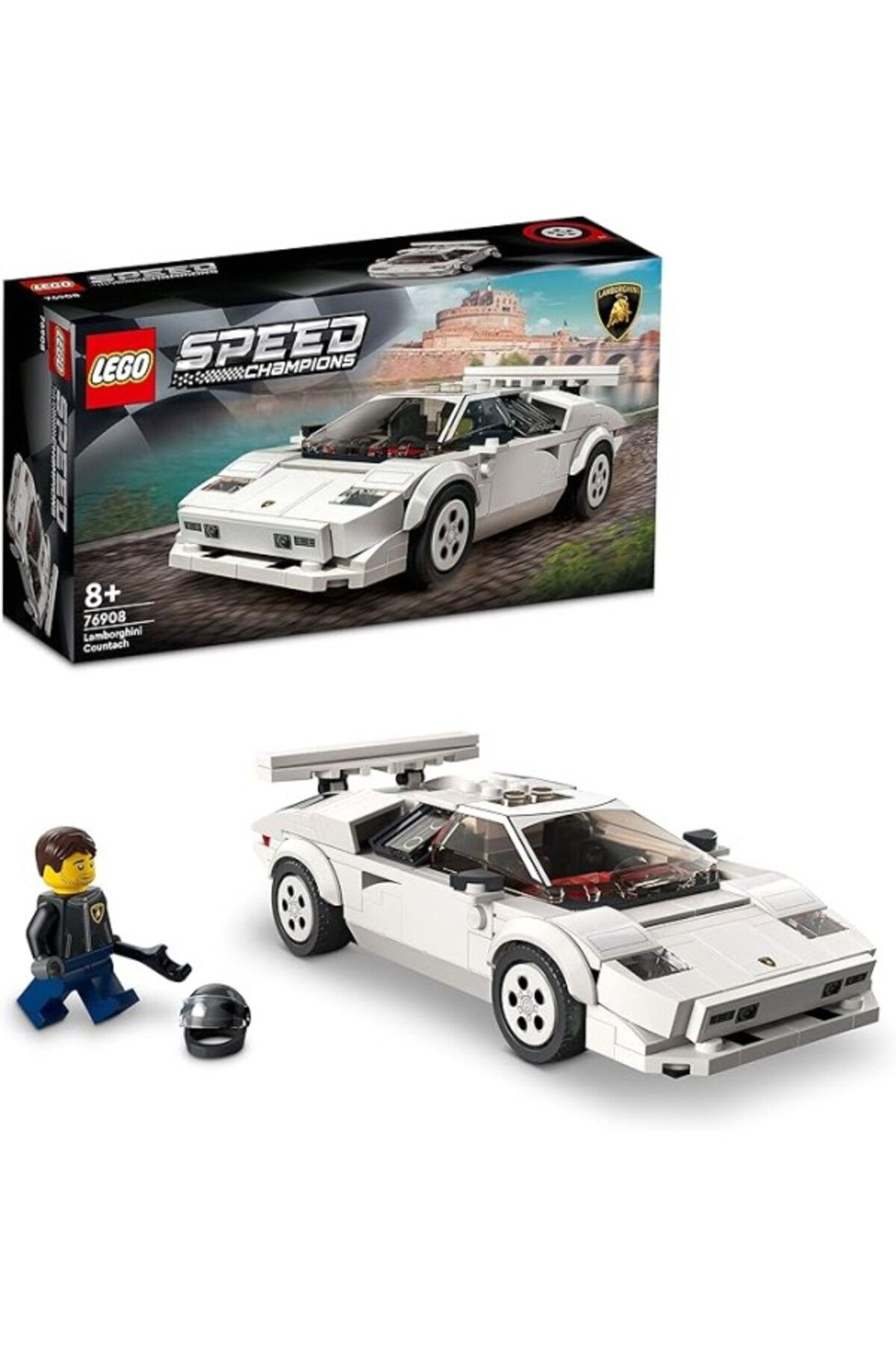 ShopZum Speed Champions Lamborghini Countach 76908-8 Yaş Ve Üzeri Çocuklar Süper Spor Araba Modeli