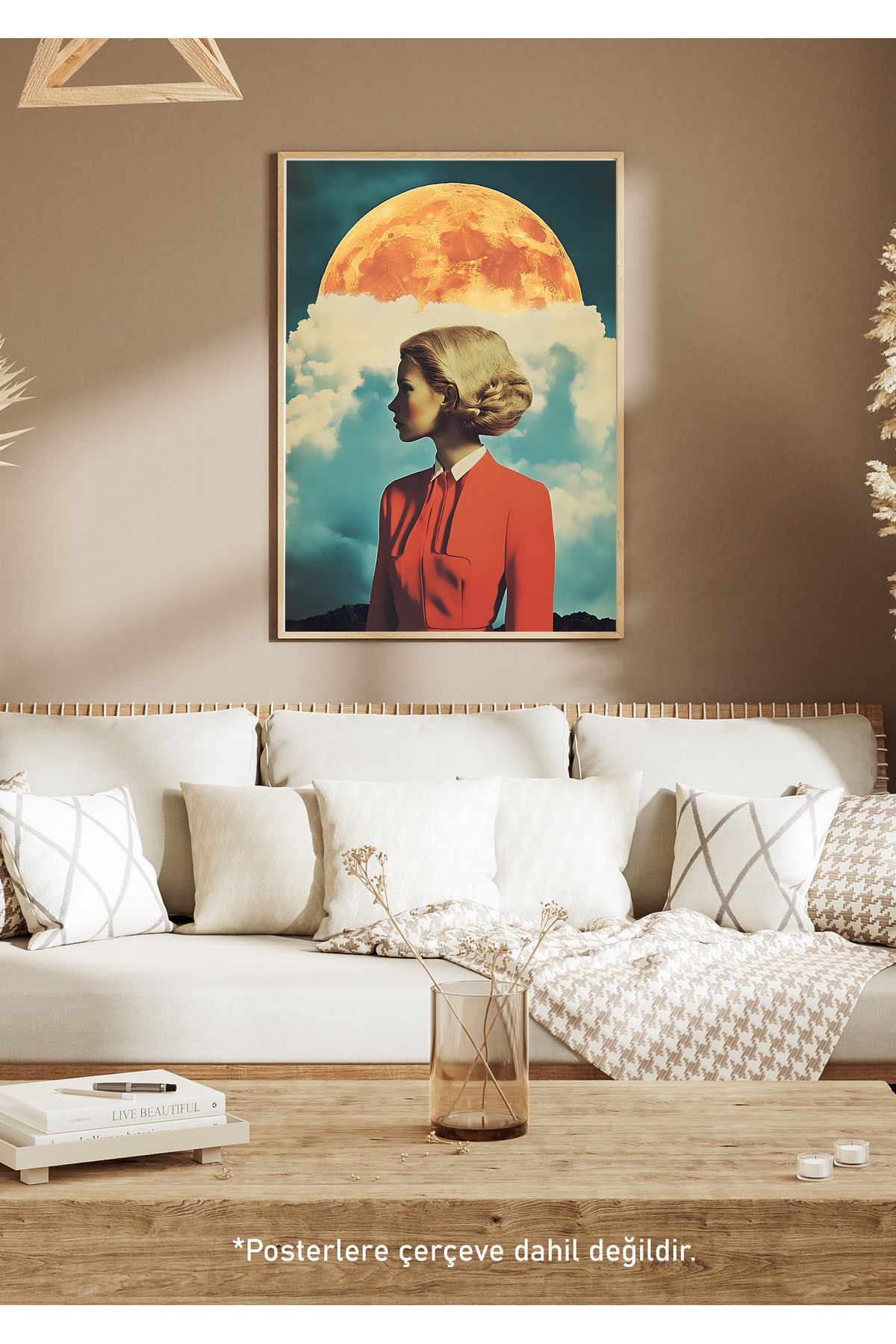 One Little Happiness MARS WOMAN Poster Estetik Duvar Posteri , Çerçevesiz Poster