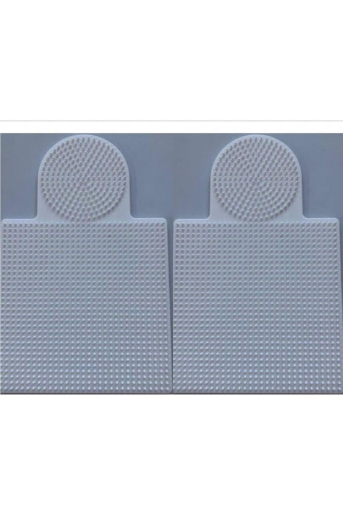 ShopZum Hdg 2 Adet Ütü Ile Yapışan Boncuk Dizme Tablası Büyük Boy - : 15,5 Cm - Daire : 8,5 Cm - Beyaz
