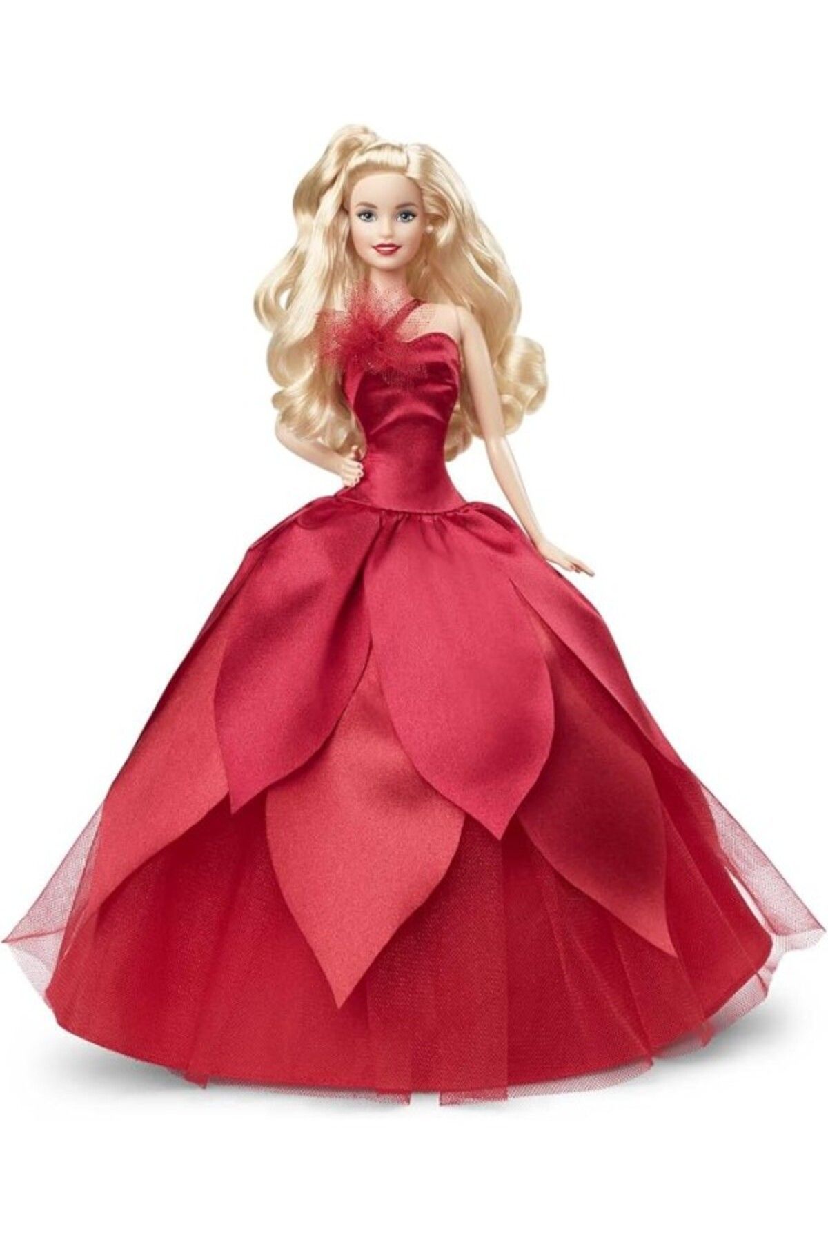 ShopZum Barbie 2022 Mutlu Yıllar Bebeği (DALGALI SARI SAÇLI), Bebek Standı, 6 Yaş Ve Üzeri Hby03