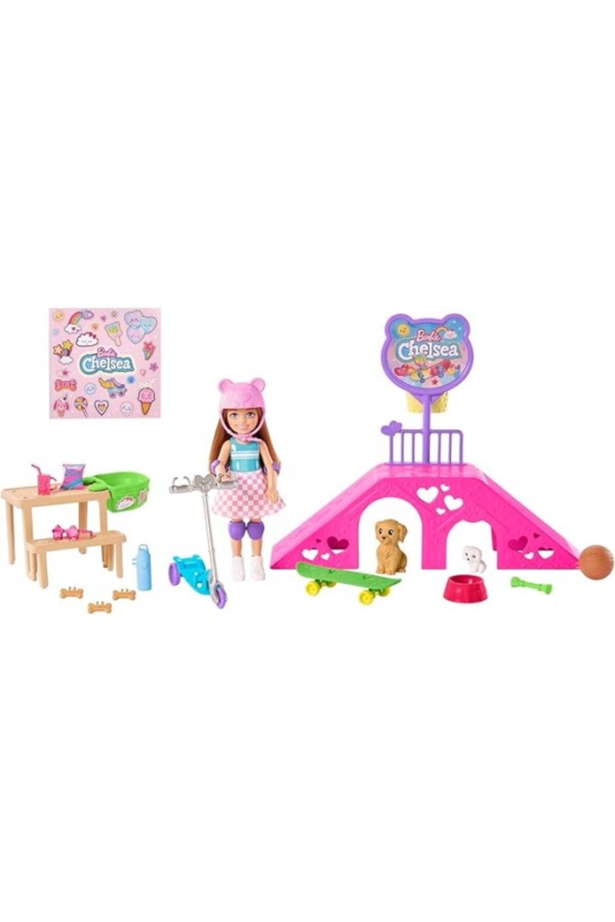 ShopZum Barbie Chelsea Kaykay Parkı, 3 Yaş Ve Üzeri, Hjy35