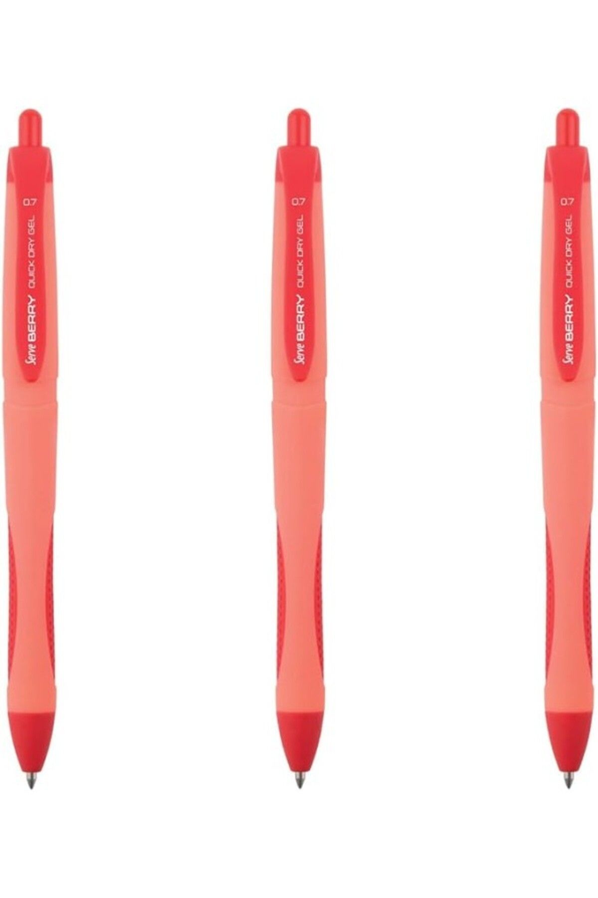 ShopZum Jel Kalem Berry 07 Kirmizi 3Lü Set