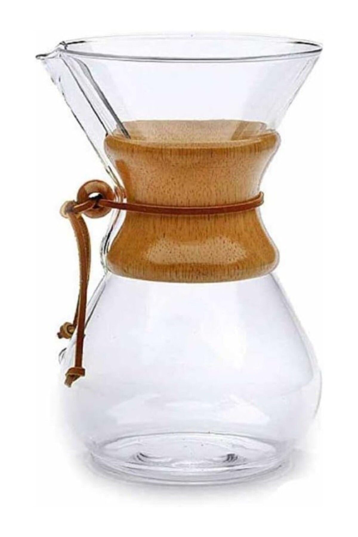 ShopZum Cam Dripper Kahve Ekipmanı - Kahve Demleme Aleti - Cam Kahve Demleme - 800 Ml - 3 Cup