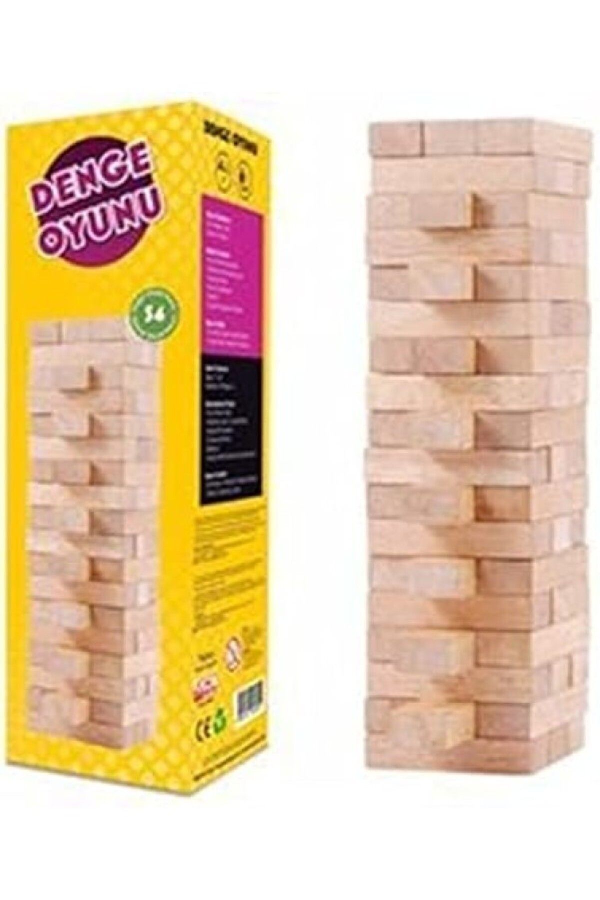 ShopZum Ahşap Denge Oyunu 54 Parça 3+ Yaş 2 Oyuncu