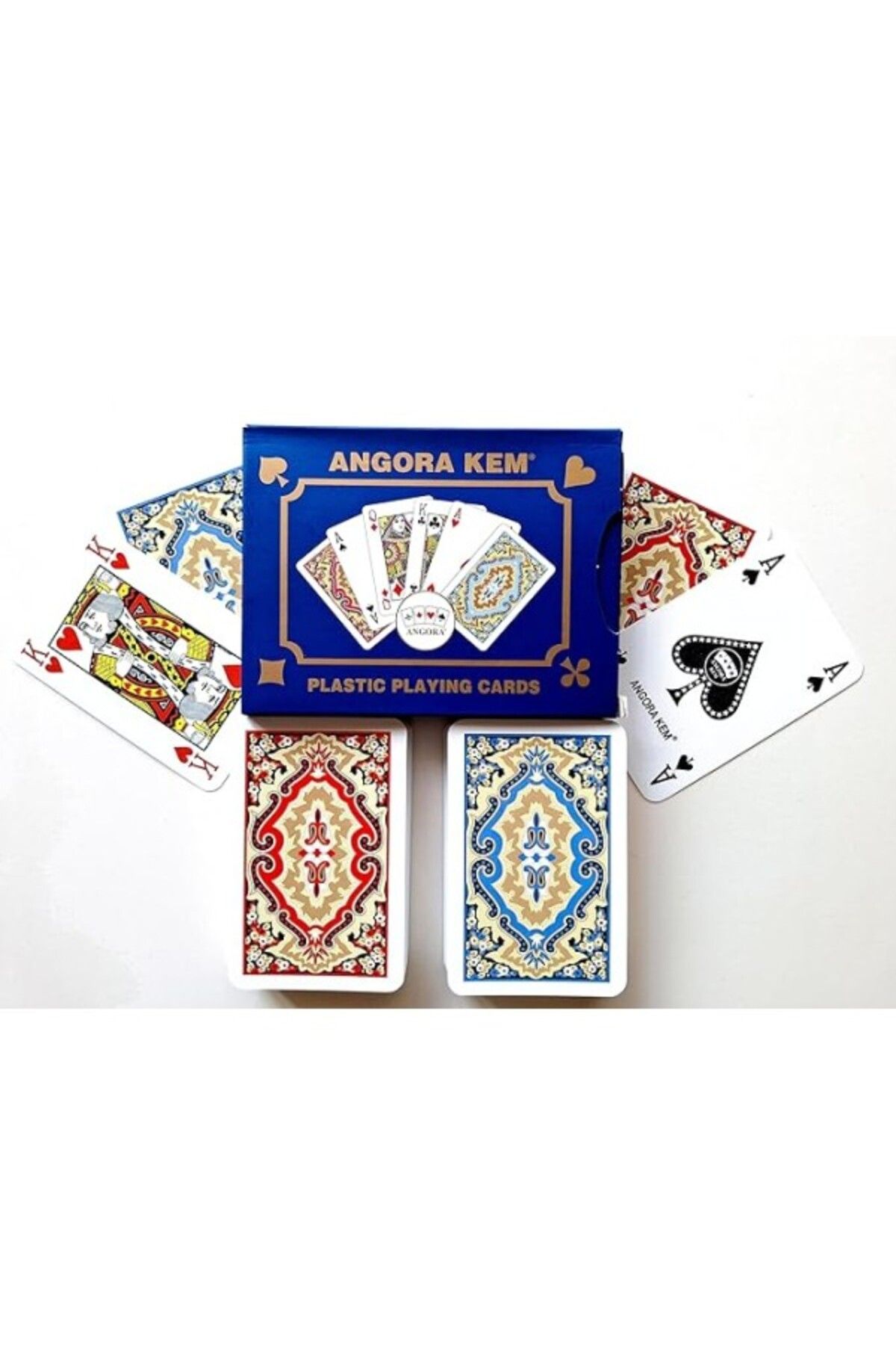 ShopZum Angora Plastik Iskambil Kağıdı,biriç Oyun Kağidi,playing Cards, Olympos