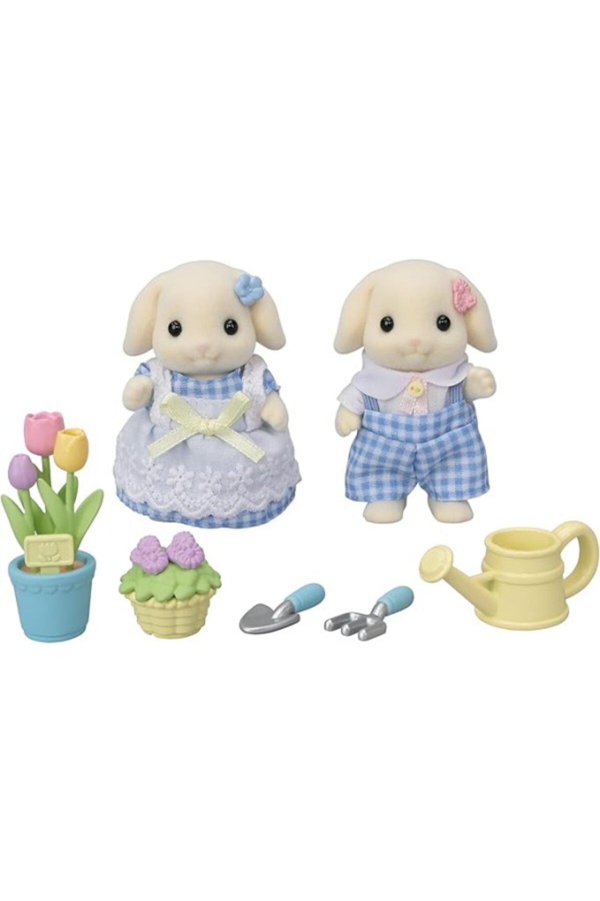 ShopZum Sylvanian Families Epoch Flora Tavşan Kardeşler Bahçıvanlık Seti, Oyuncak