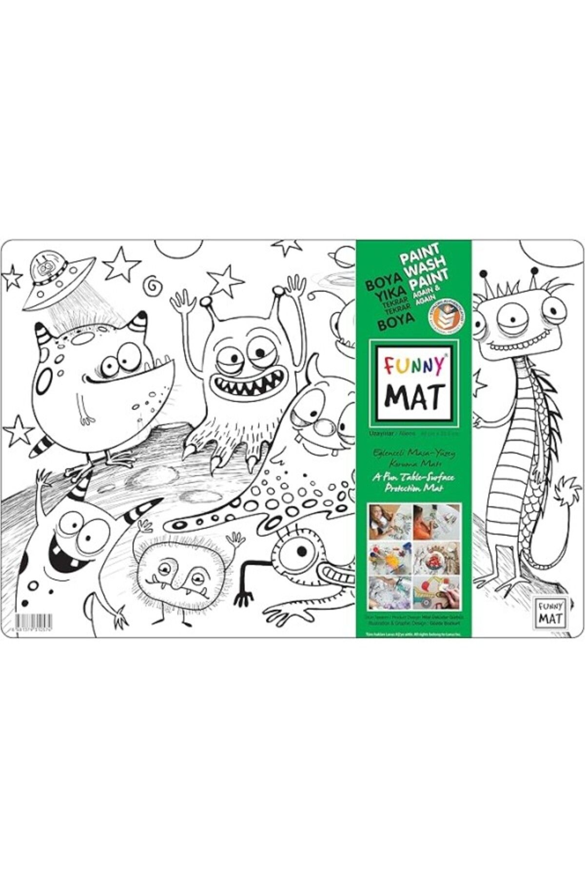 ShopZum Akademi Funny Mat- Uzaylılar - Yeni