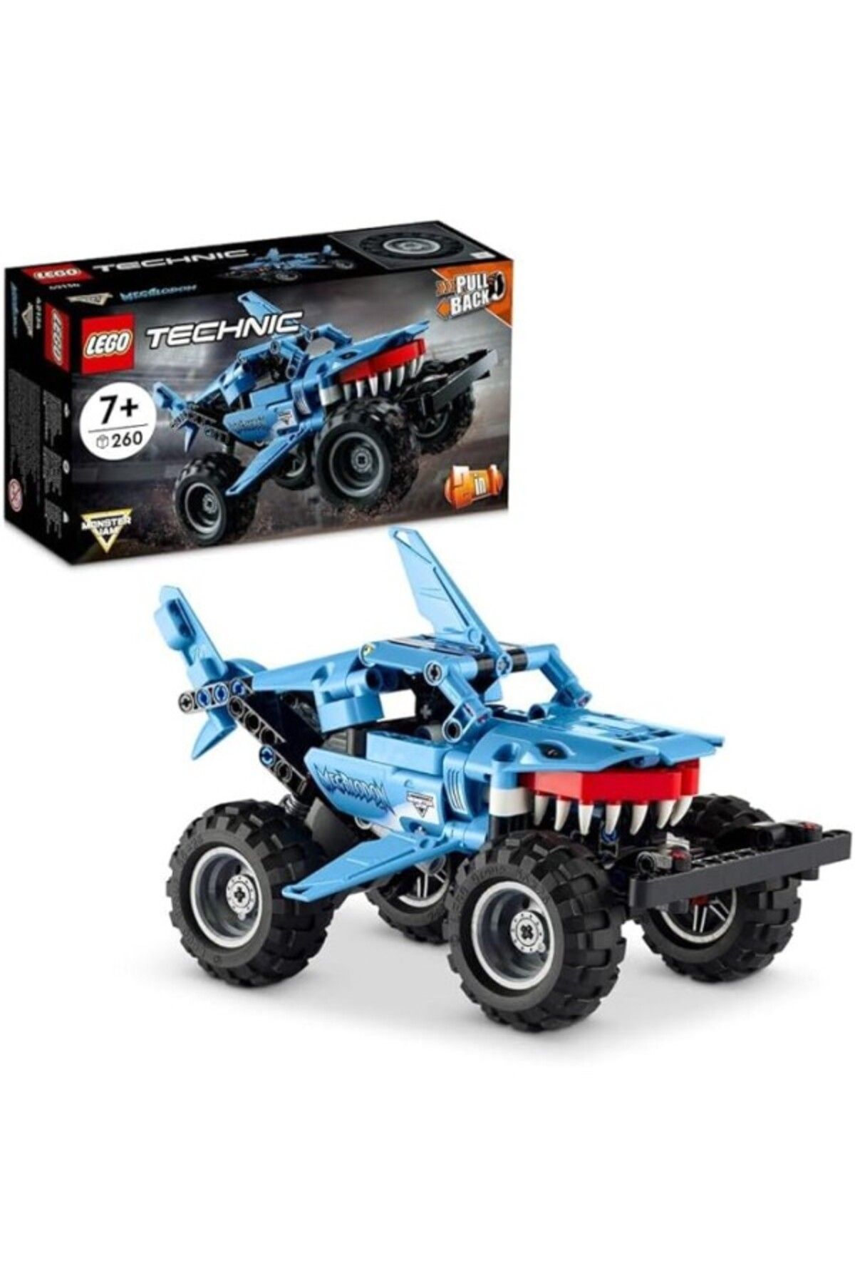 ShopZum Technic Jam Megalodon 42134 - 7 Yaş Ve Üzeri Araçları Seven Çocuklar İçin 2’Si 1 Arada