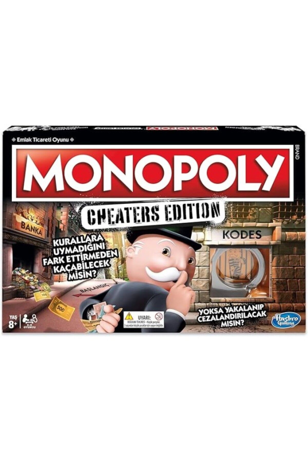 ShopZum Hasbro Gaming Monopoly Cheaters Edition Kutu Oyunu, 8 Yaş Ve Üstü, 2-6 Oyuncu