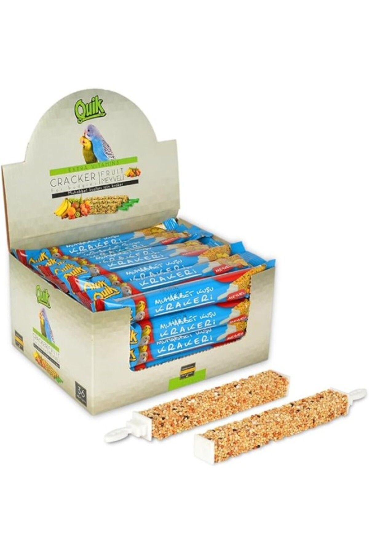 ShopZum Meyveli Muhabbet Kuşu Krakeri 36'Lı Kutu (1 X 36 Adet)