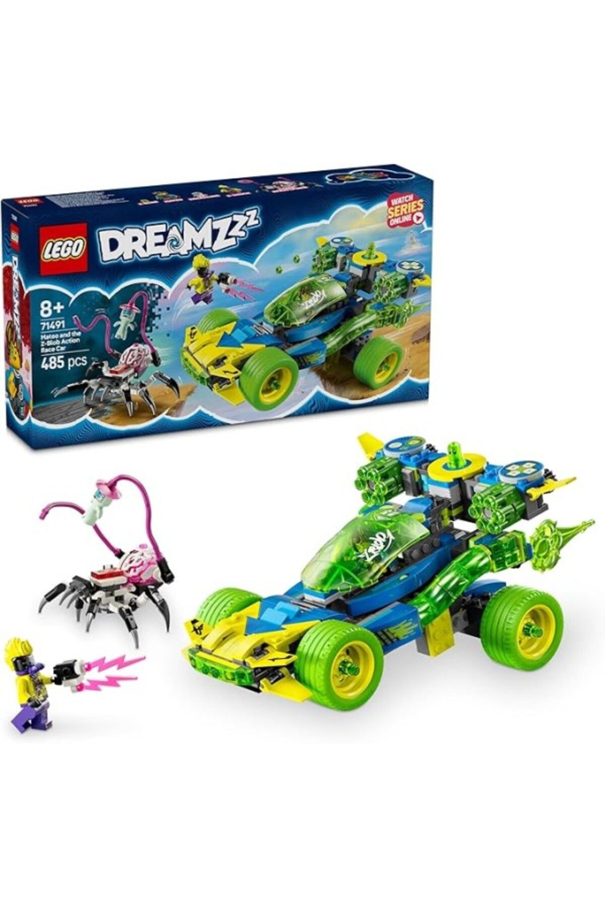 ShopZum Dreamzzz Mateo Ve Z-Blob Aksiyon Yarış Arabası 71491-8 Yaş Ve Üzeri Kız Ve Erkek Çocukları
