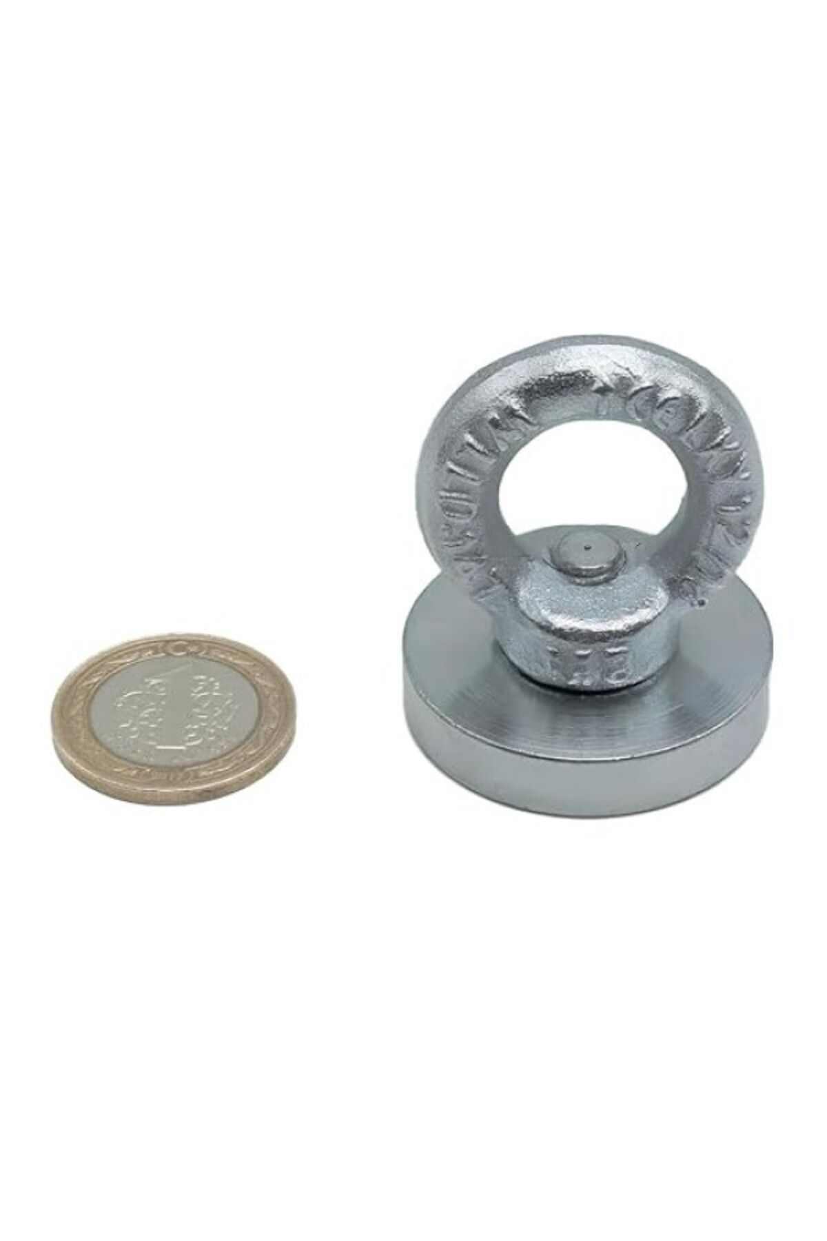 ShopZum Çok Güçlü Deniz Mıknatısı - Fishing Magnet - Neodyum Daimi Çelik Mıknatıs - Halkalı