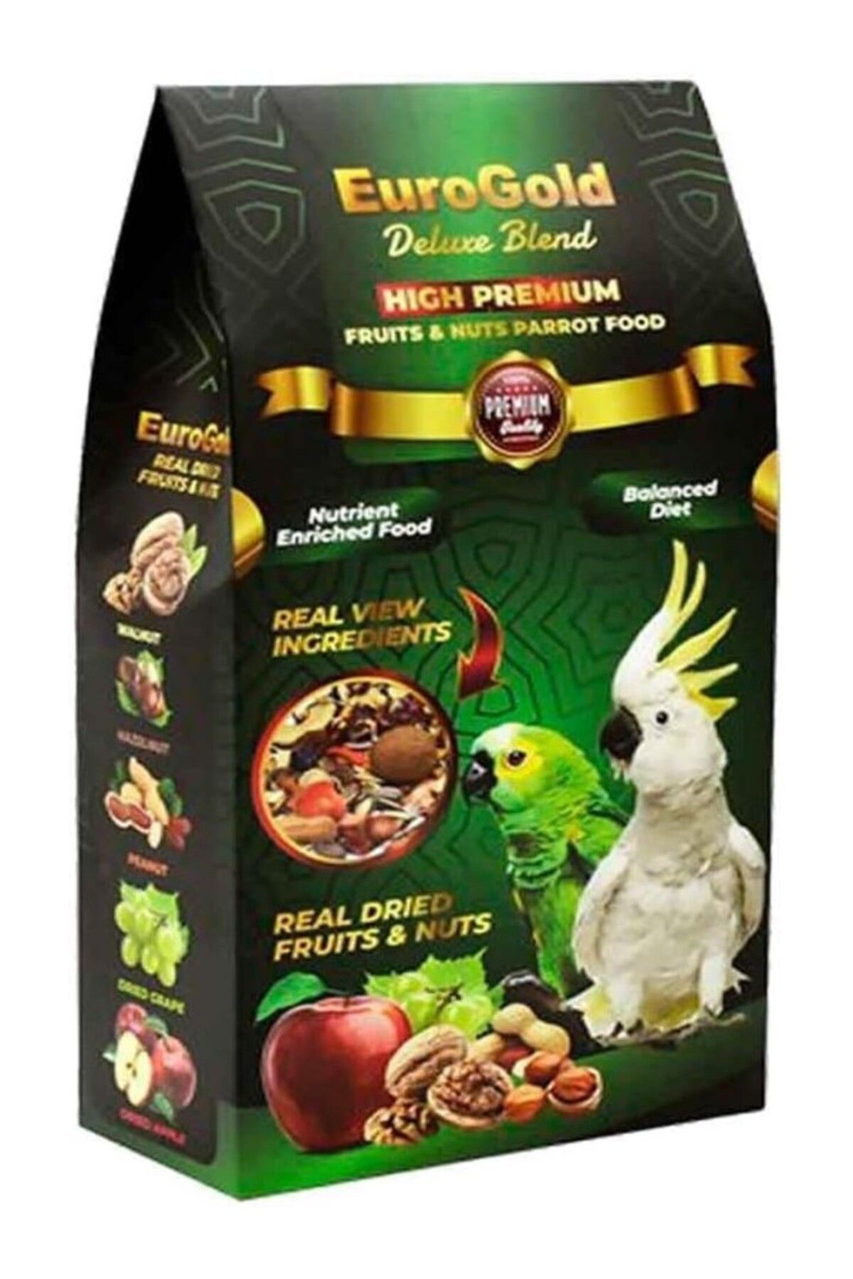 ShopZum Blend Fruits&Nuts Meyveli Ve Kuruyemişli Papağan Yemi, 650 Gr