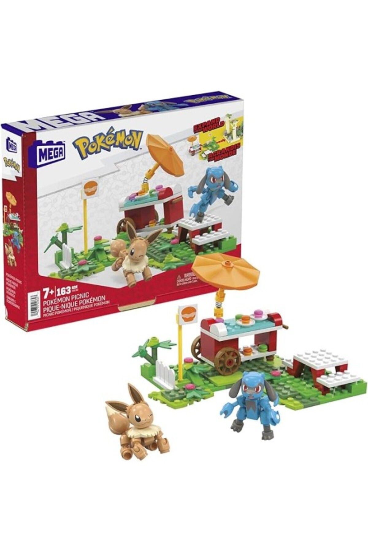 ShopZum Mega Brands Bloks Pokémon Adventure Builder Piknik Yapı Seti Ile Diğer Dünyalara Bağlanabilen 193