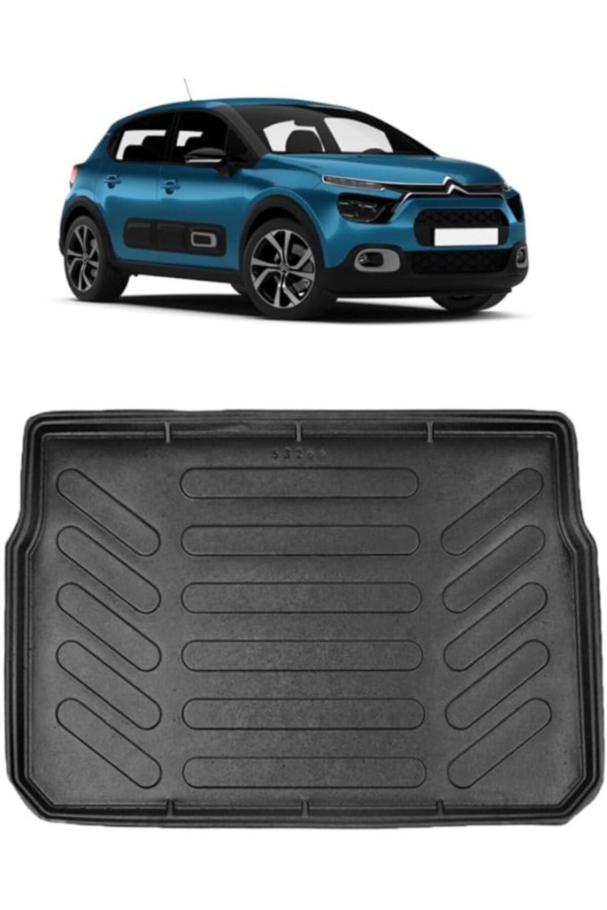 ShopZum Rizline Citroen C3 2016 Sonrası 3D Bagaj Havuzu