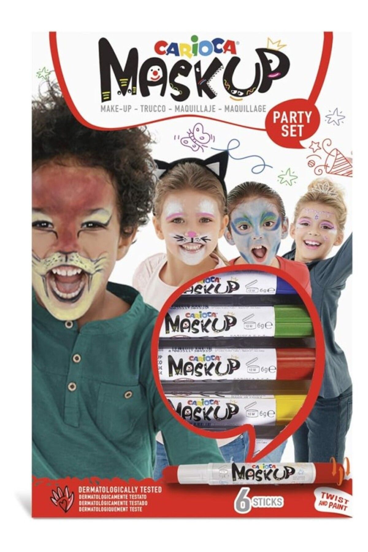 ShopZum Carioca Yüz Boyası 6 Gr. 6 Renk