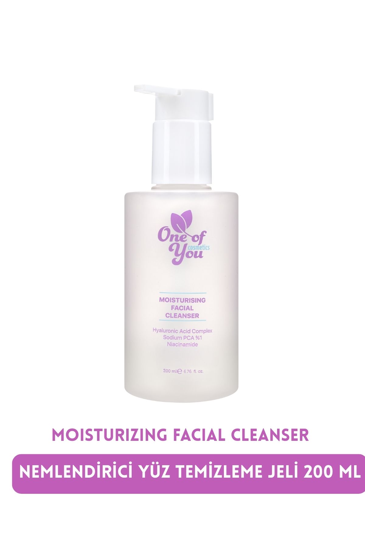 ONE OF YOU COSMETICS MOISTURISING FACIAL CLEANSER 200 ML