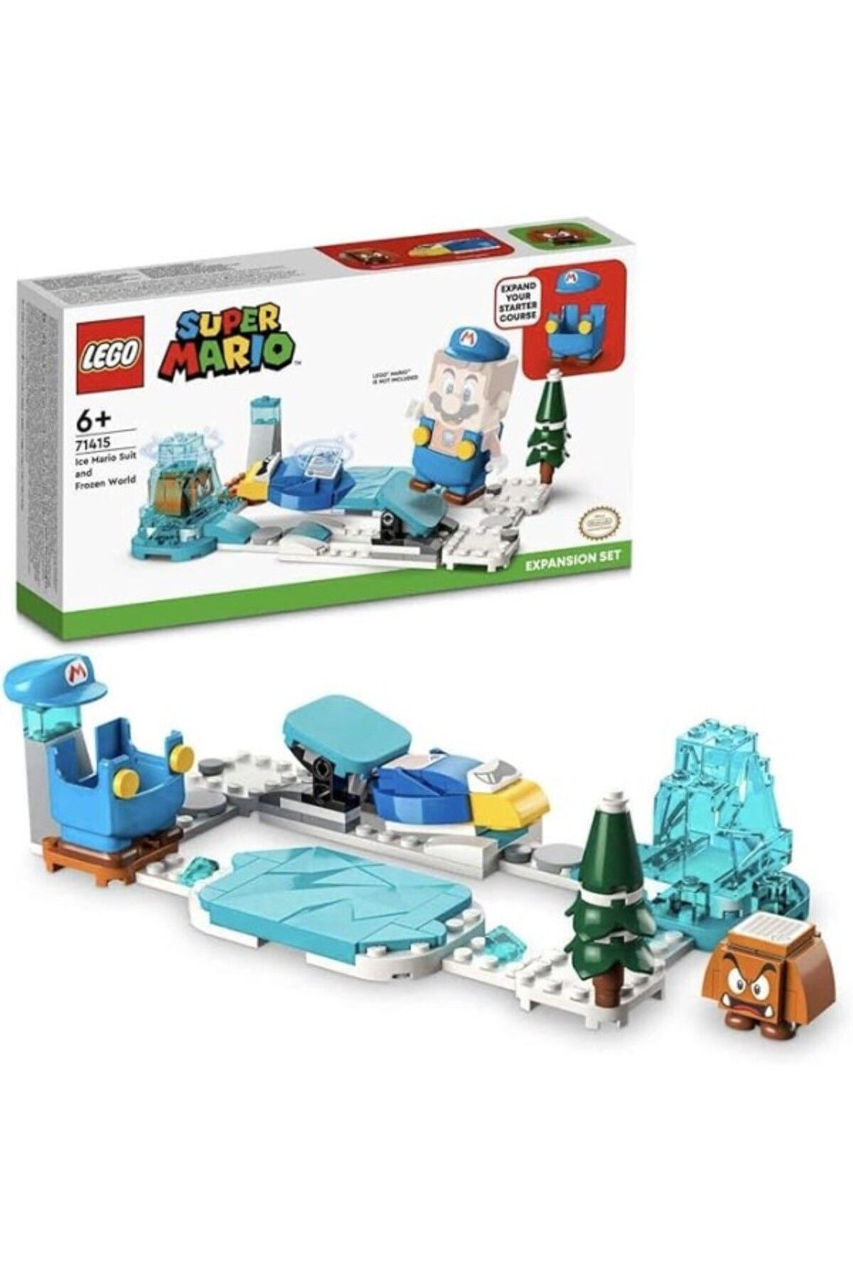 ShopZum Lego® Super Mario™ Ice Mario Kostümü Ve Donmuş Dünya Ek Macera Seti 71415-6 Yaş Ve Üzeri Çocuklar