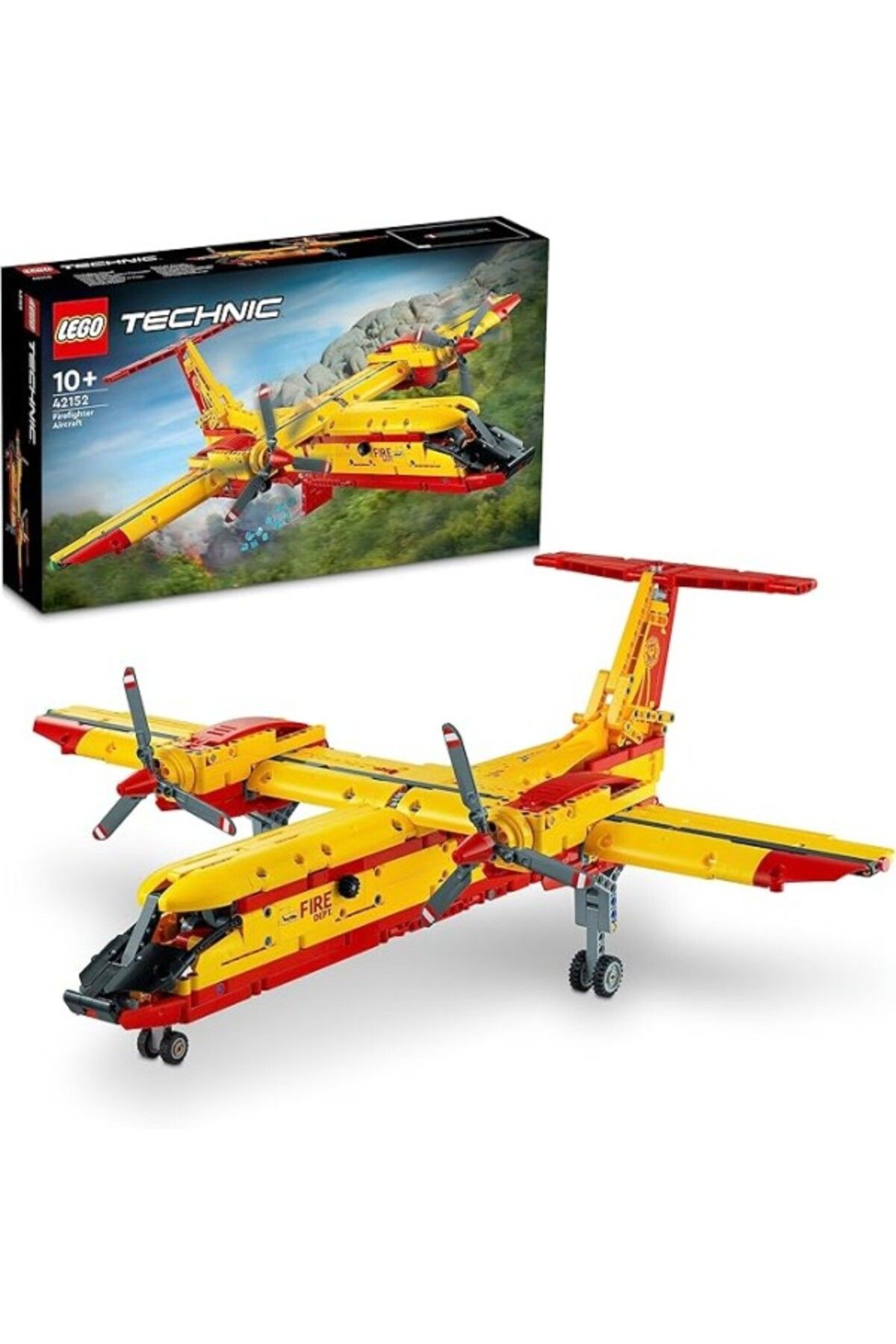 ShopZum Technic İtfaiye Uçağı 42152-10 Yaş Ve Üzeri Çocuklar İçin Model Uçak Projesi İçeren Yaratıcı