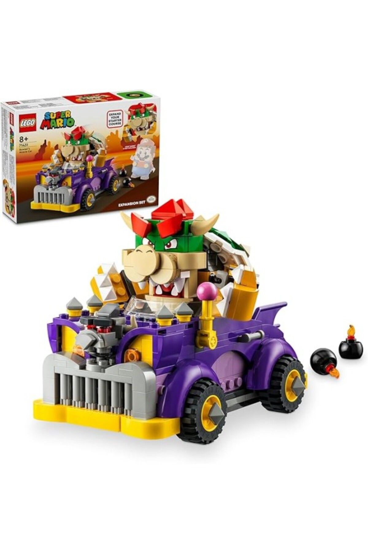ShopZum Super Mario Bowser'In Büyük Arabası Ek Macera Seti 71431-8 Yaş Ve Üzeri Kız Ve Erkek Çocukları