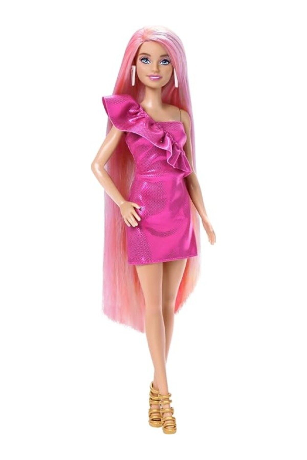 ShopZum Barbie Upuzun Muhteşem Saçlı Bebekler Pembe Saçlı Bebek Barbie Upuzun Muhteşem Saçlı Bebekler™